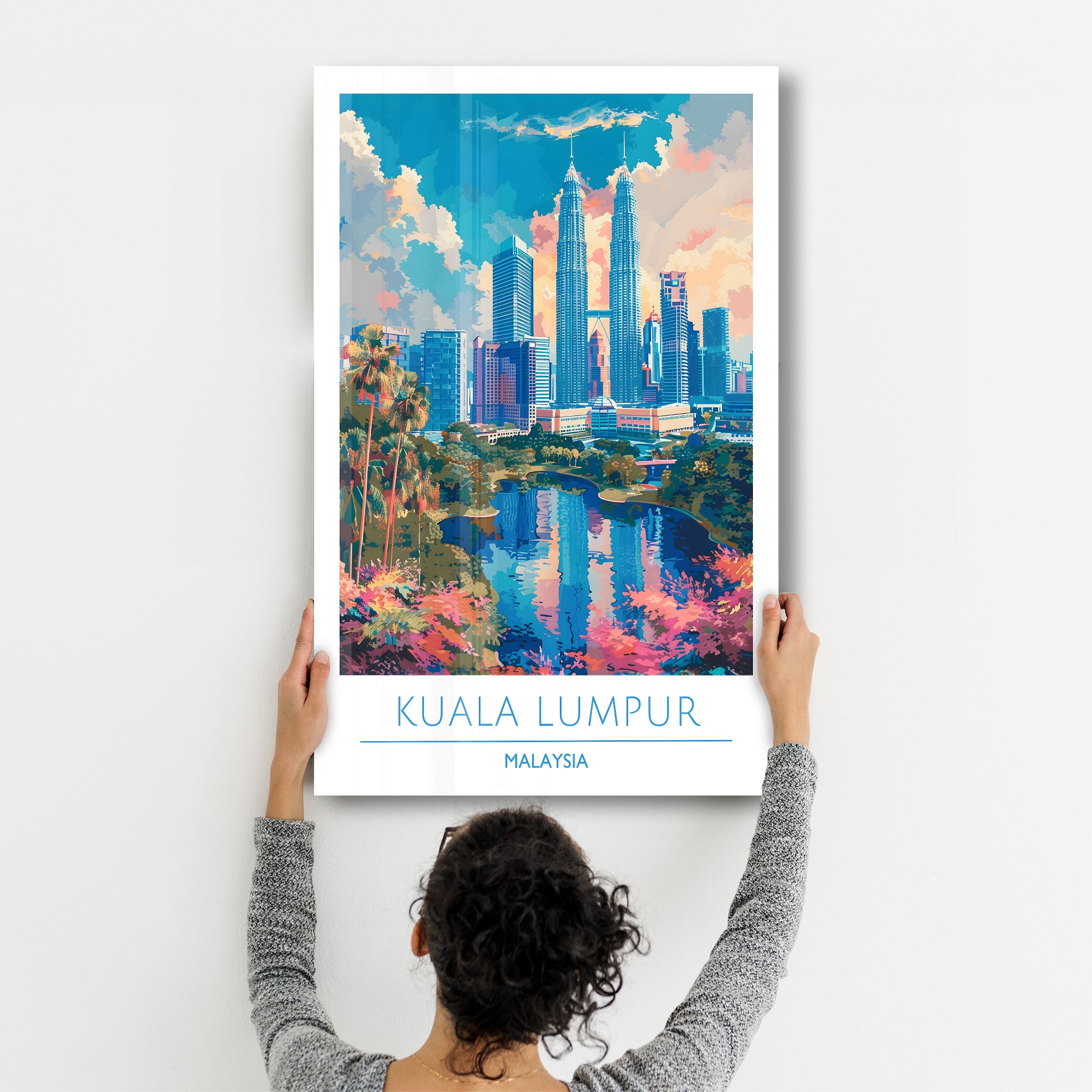 Kuala Lumpur Malaysia-Travel Posters | Glass Wall Art