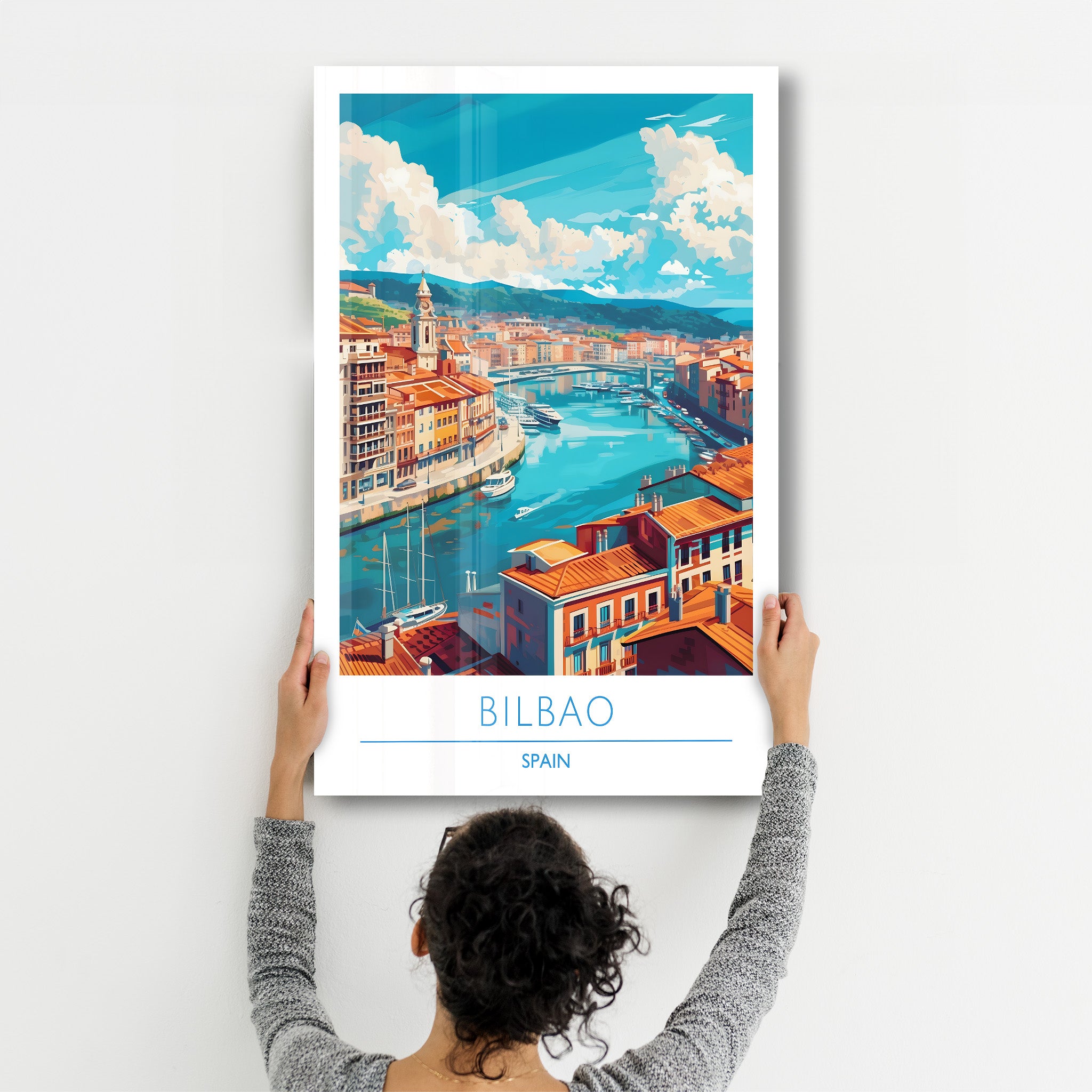 Bilbao Spain-Travel Posters | Glass Wall Art