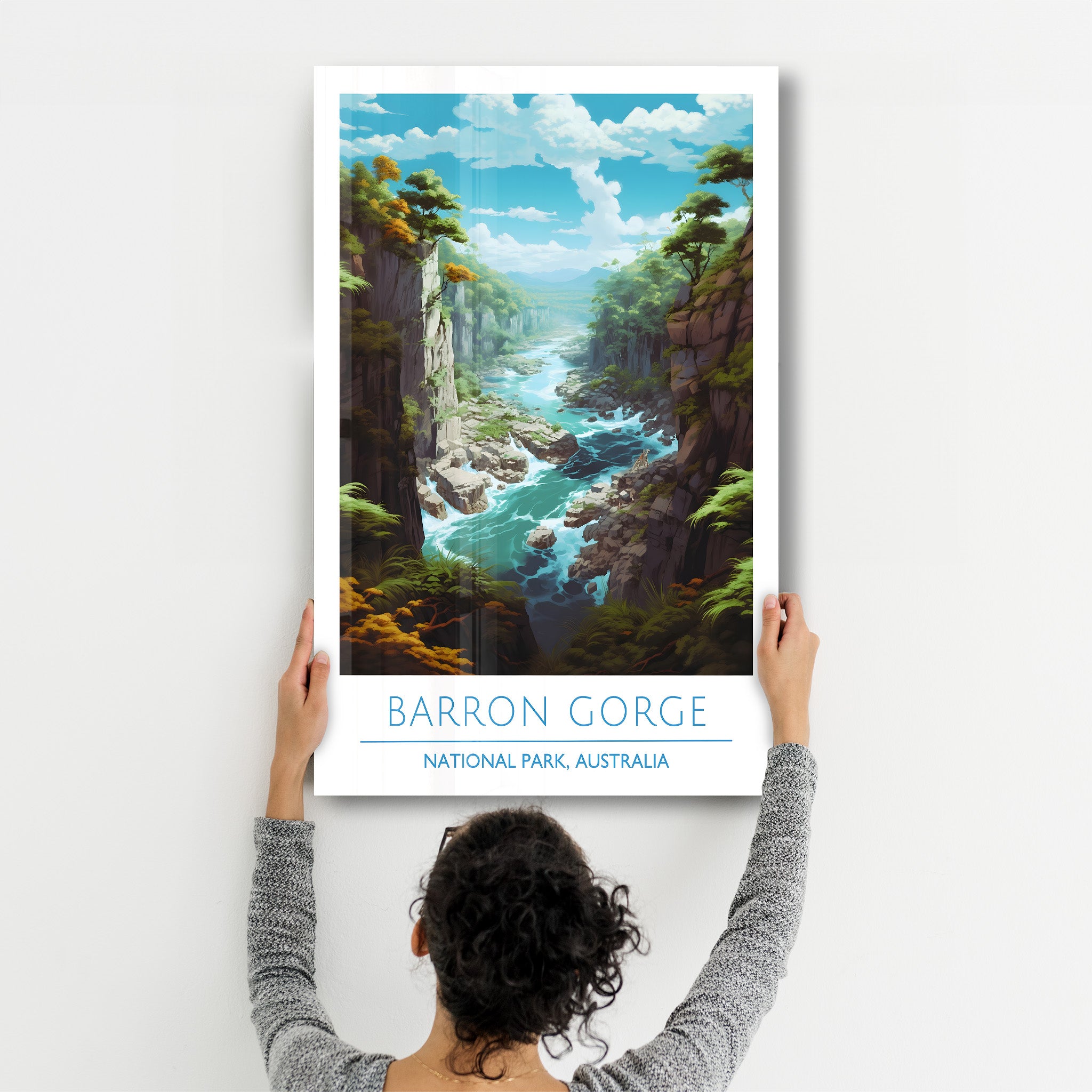 Barron Gorge-Nationalpark Australien-Reiseposter | <tc>Glasbild</tc>