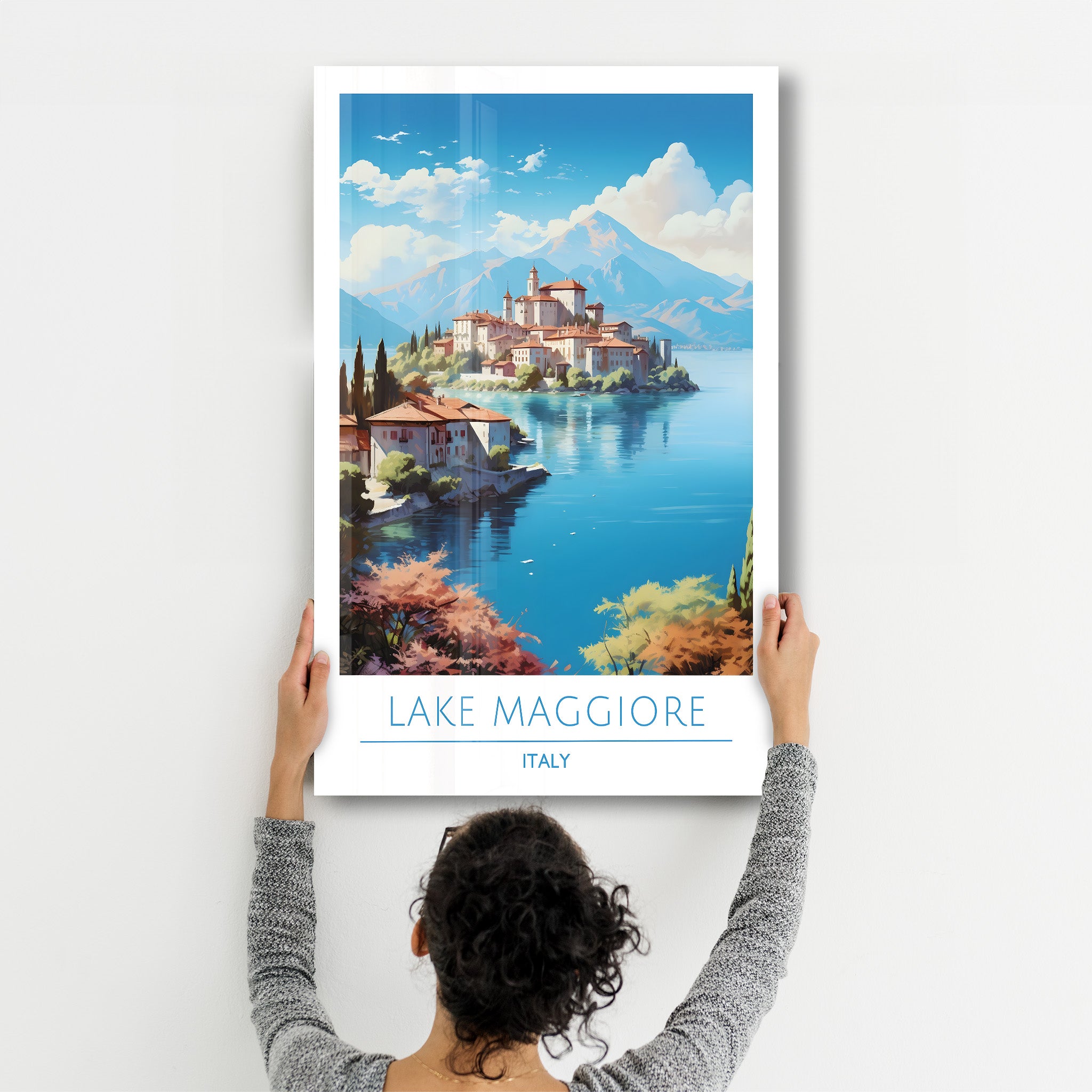 Lake Maggiore Italy-Travel Posters | Glass Wall Art