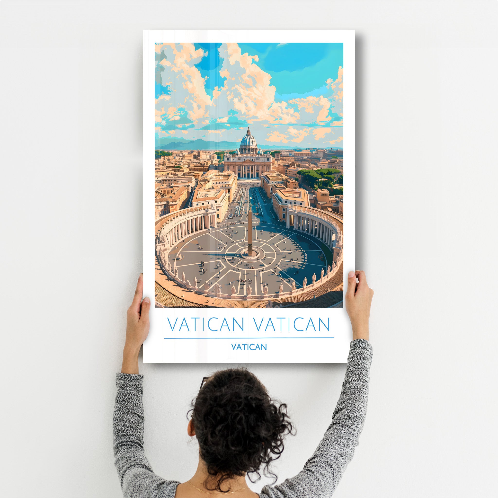 Vatikan Vatikan-Reiseposter | <tc>Glasbild</tc>