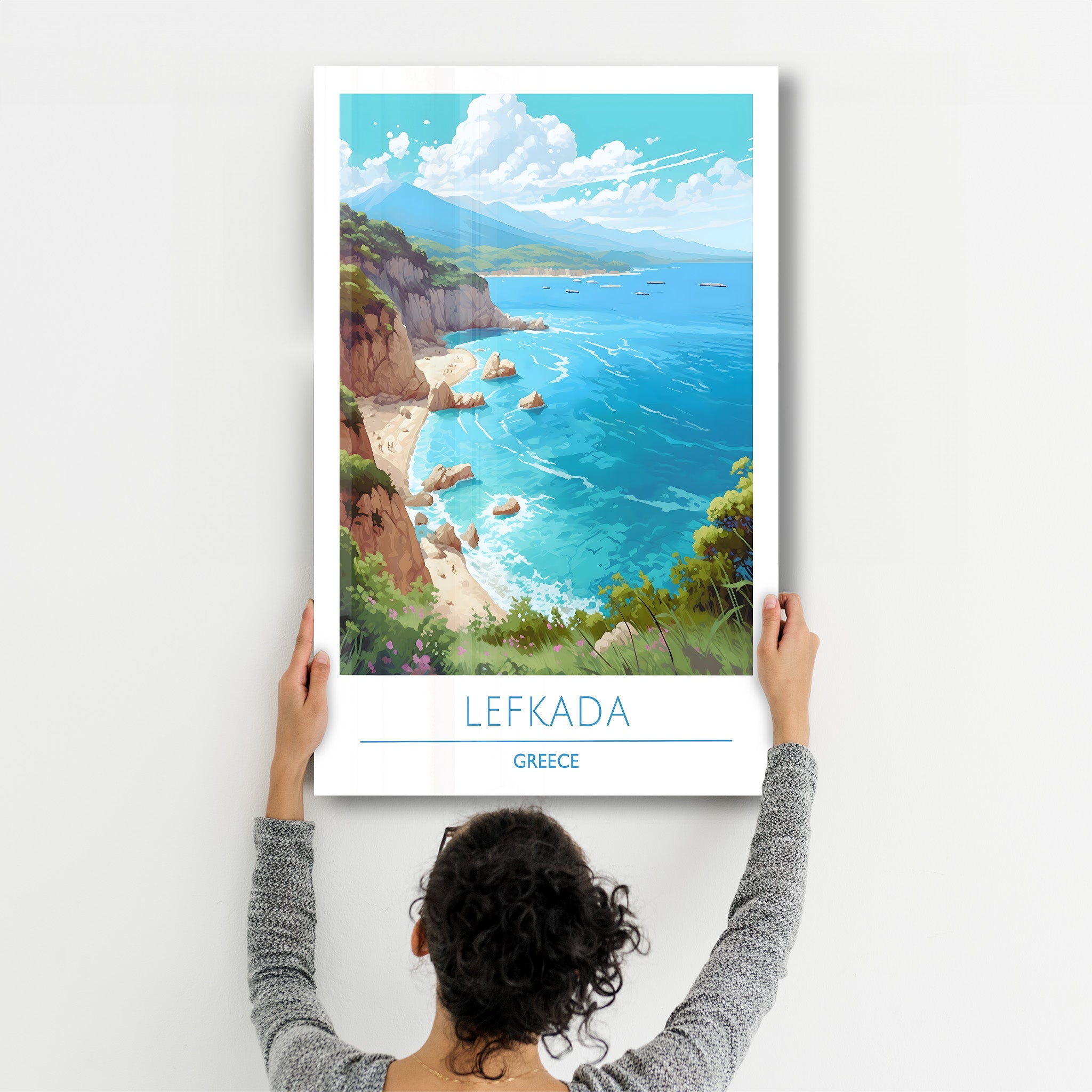 Lefkada Greece-Travel Posters | Glass Wall Art