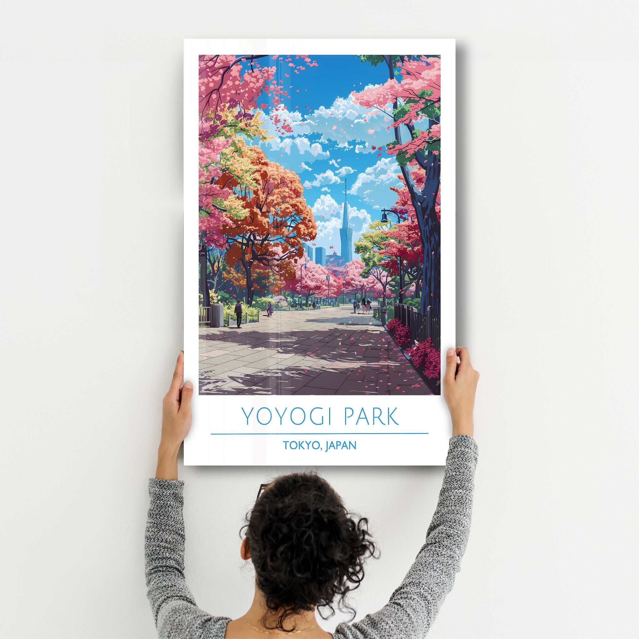 Yoyogi Park-Tokio Japan-Reiseposter | <tc>Glasbild</tc>