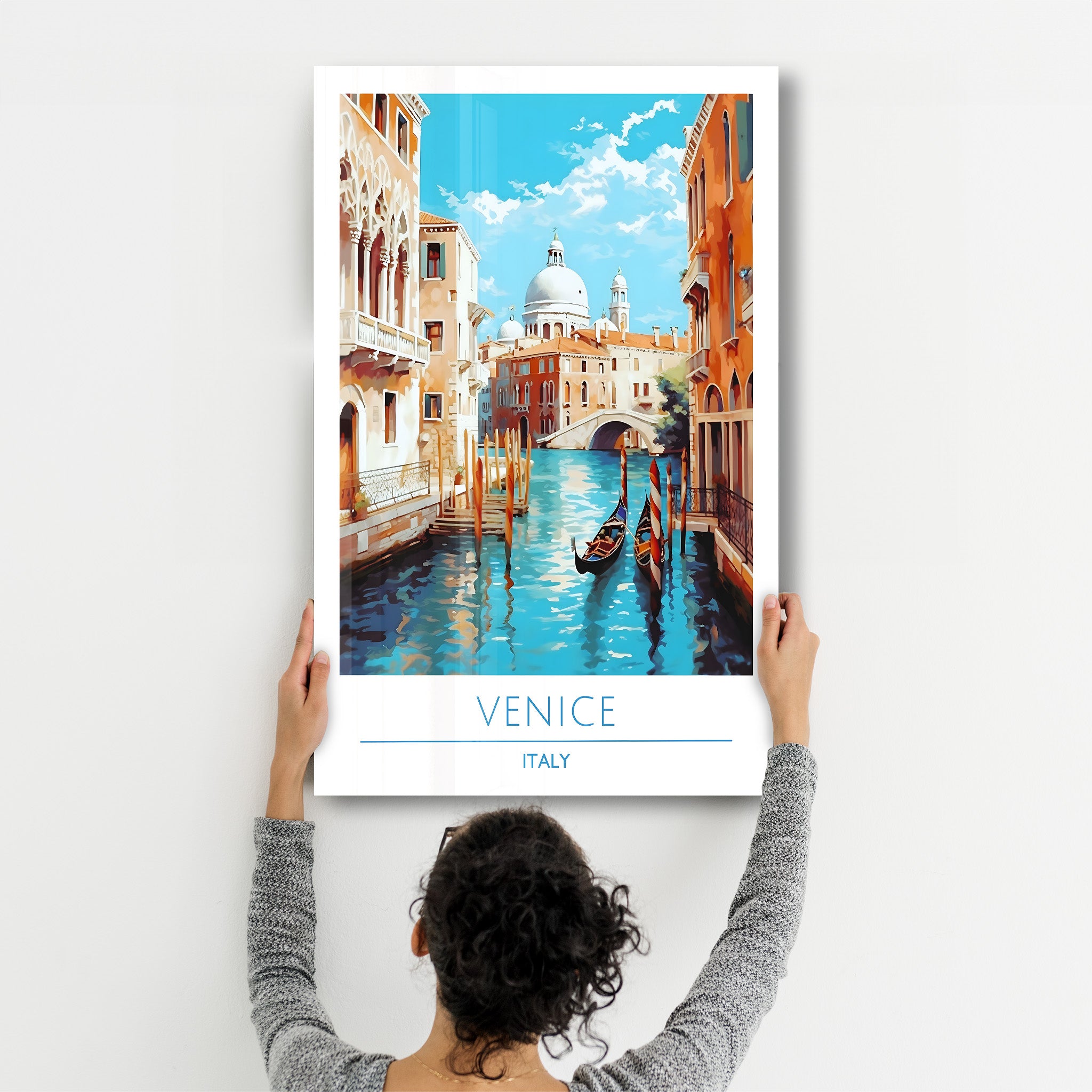 Venise Italie-Affiches de voyage | Art mural en verre