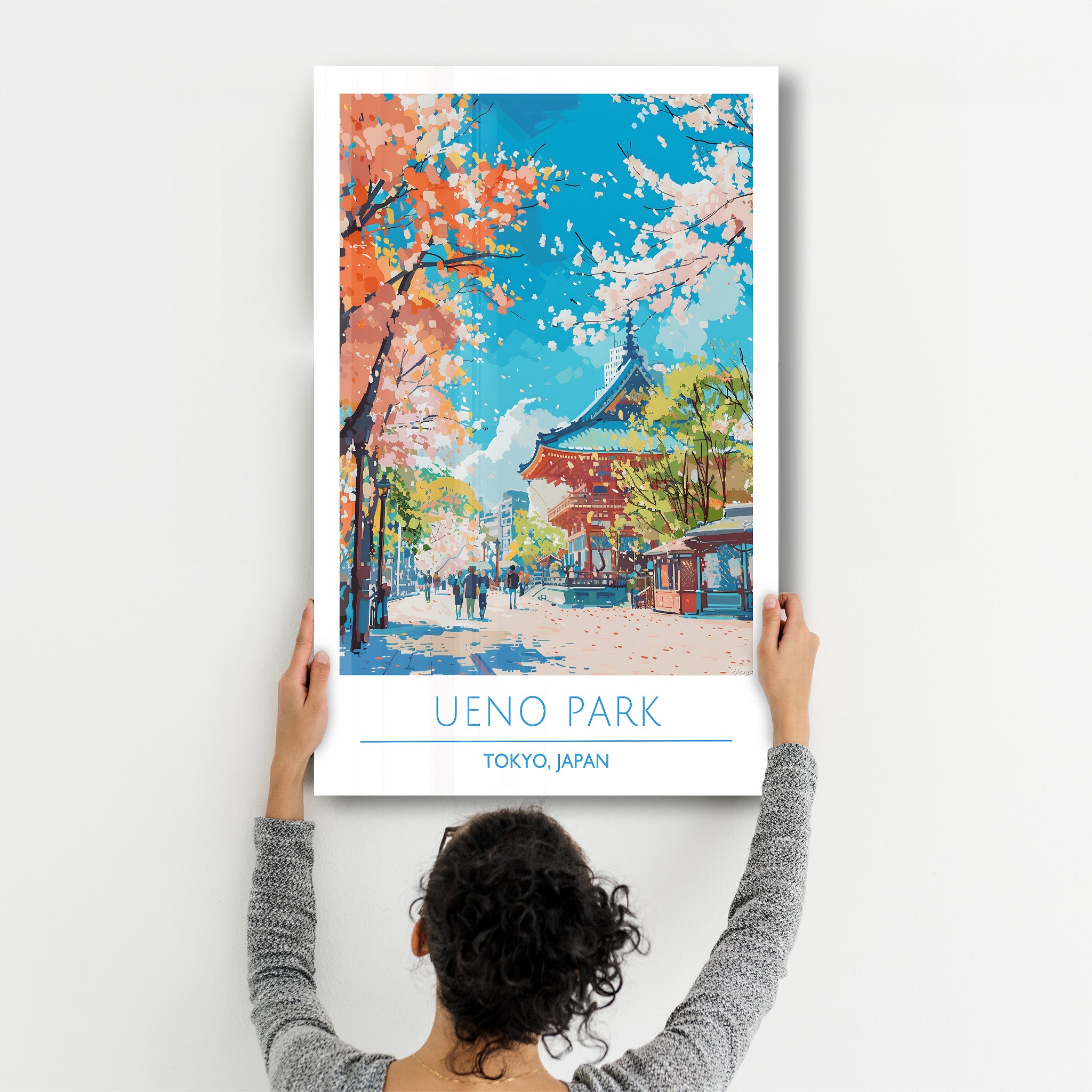 Ueno Park-Tokio Japan-Reiseposter | <tc>Glasbild</tc>