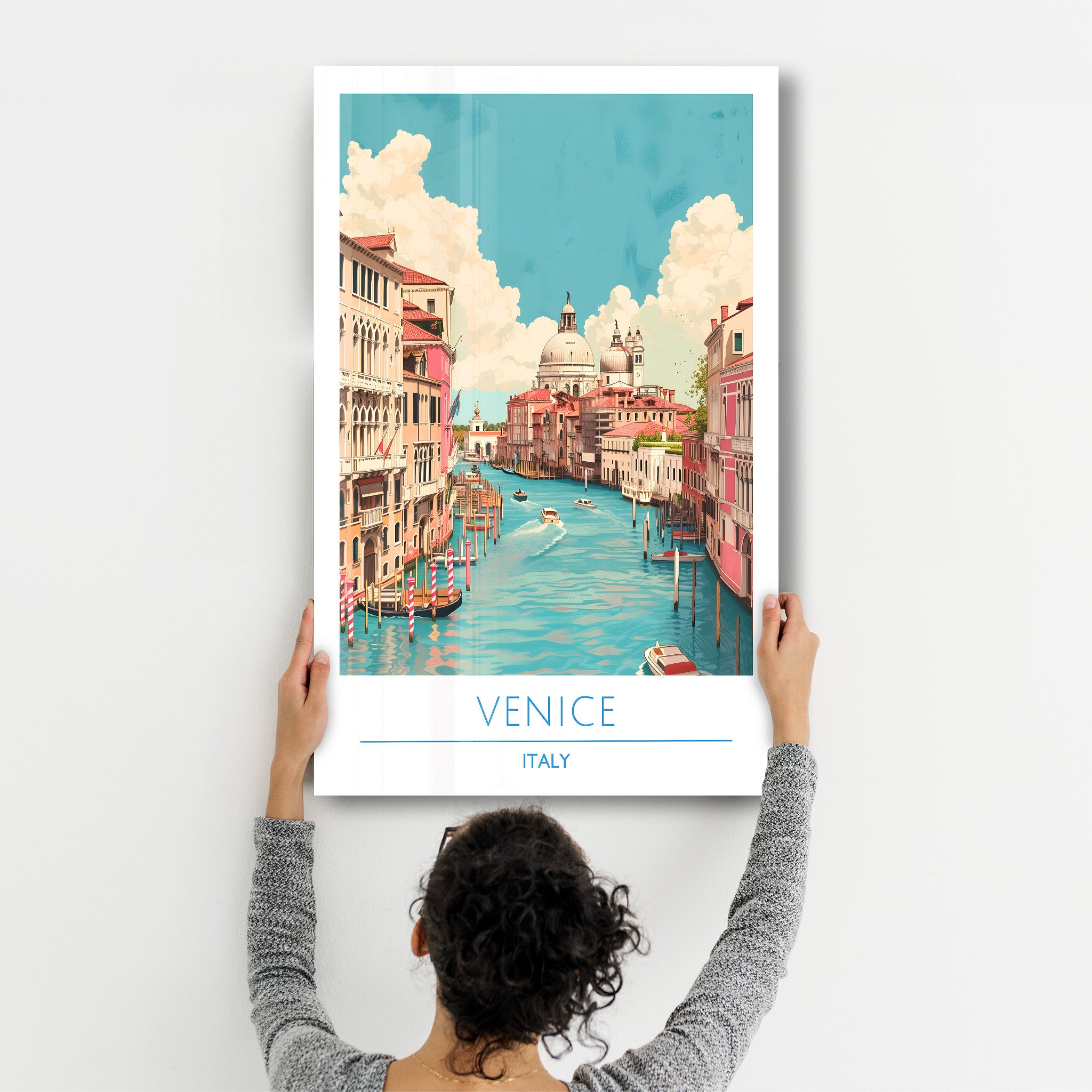 Venise Italie-Affiches de voyage | Art mural en verre