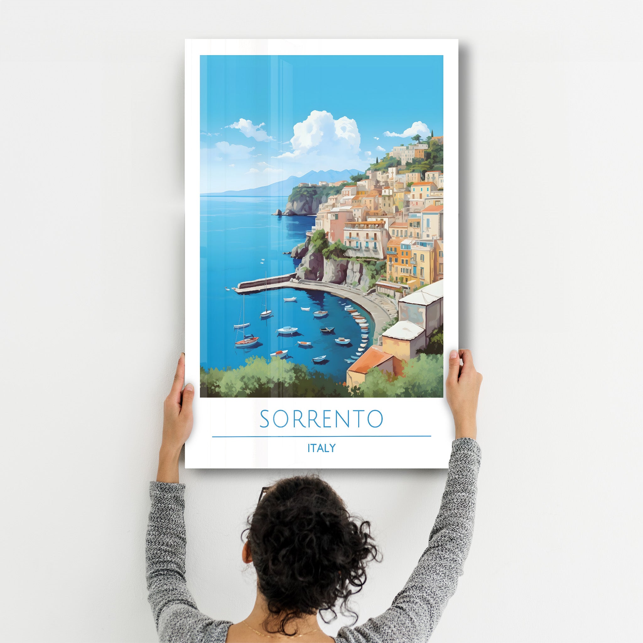 Sorrento Italien-Reiseposter | <tc>Glasbild</tc>