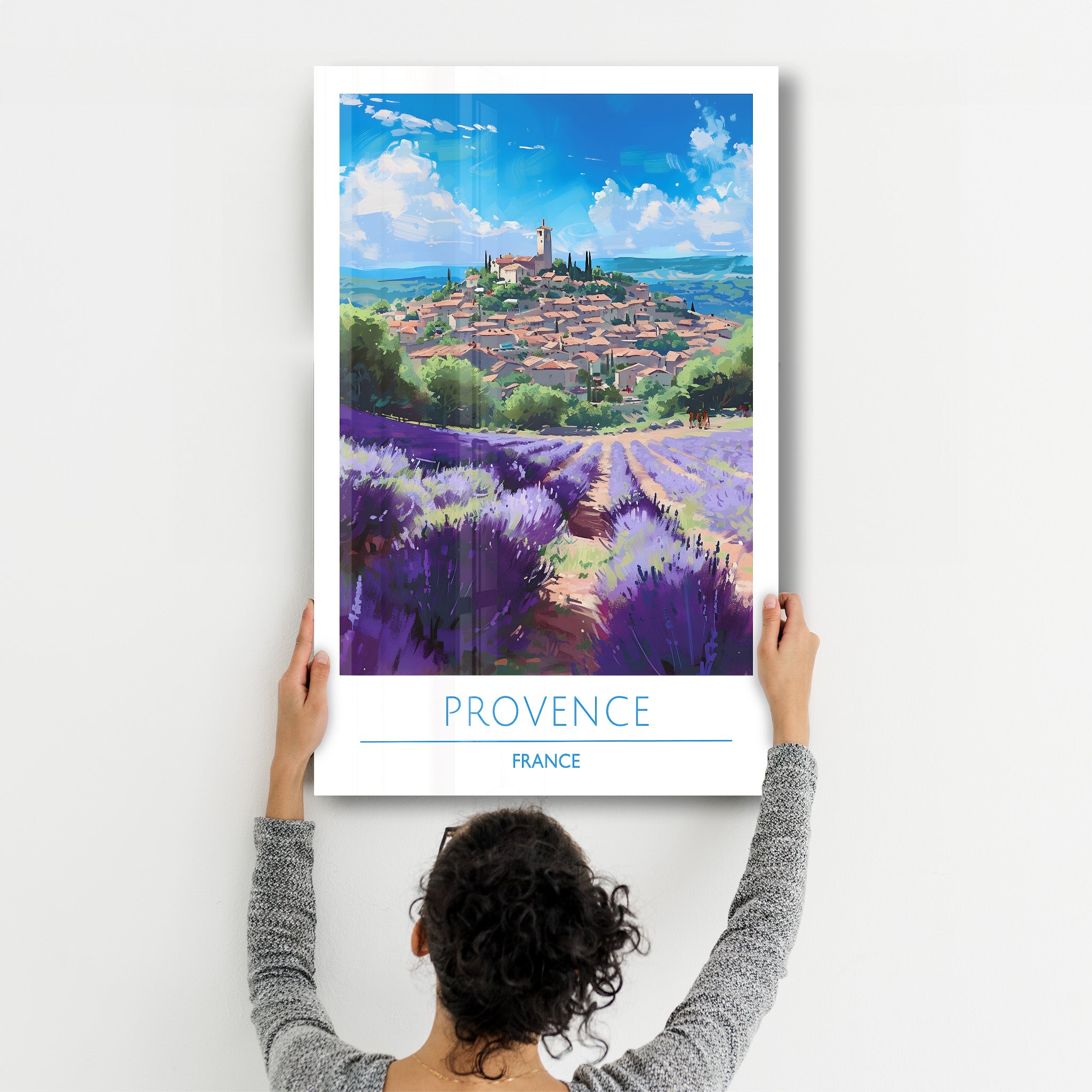 Provence France-Affiches de voyage | Art mural en verre