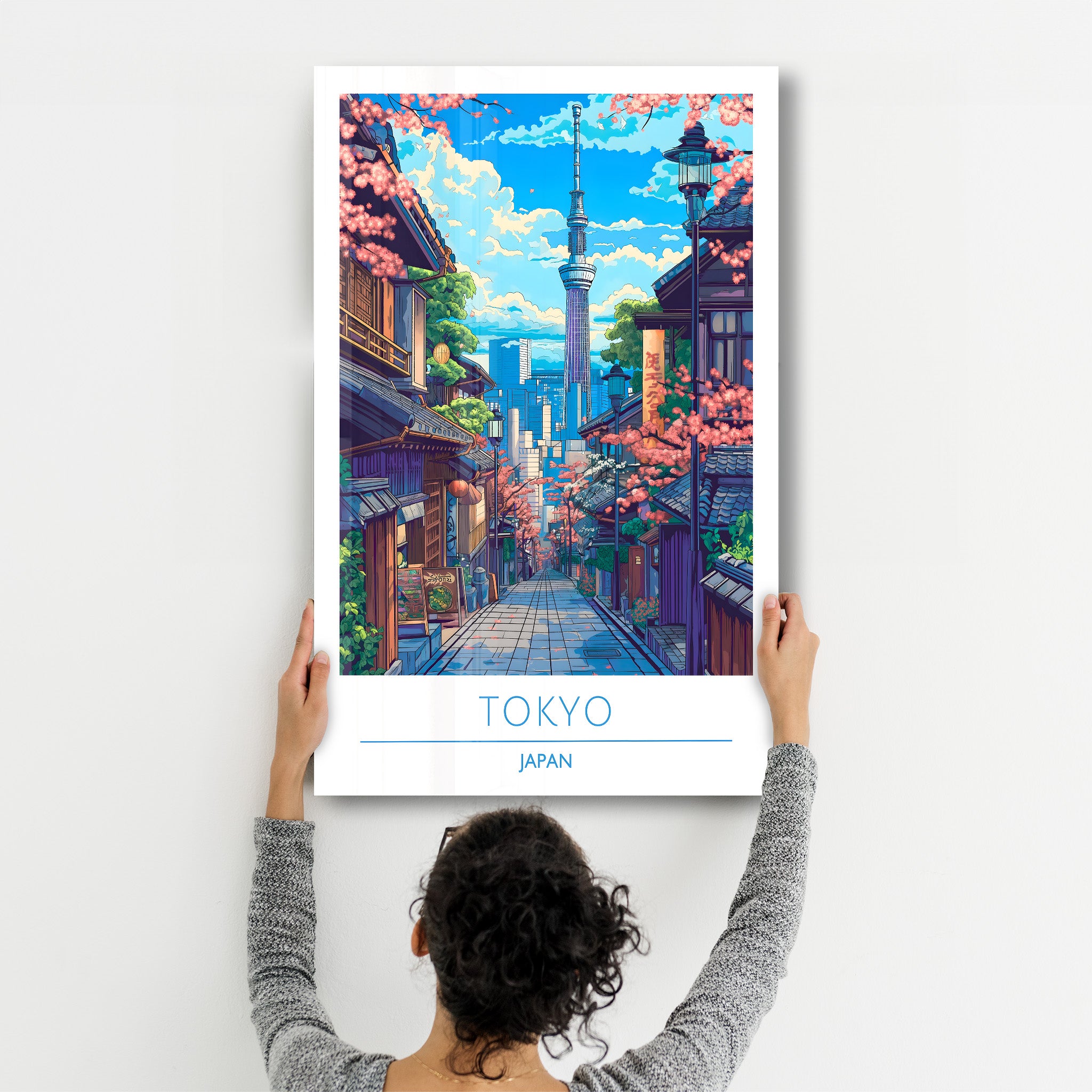 Tokio Japan-Reiseposter | <tc>Glasbild</tc>