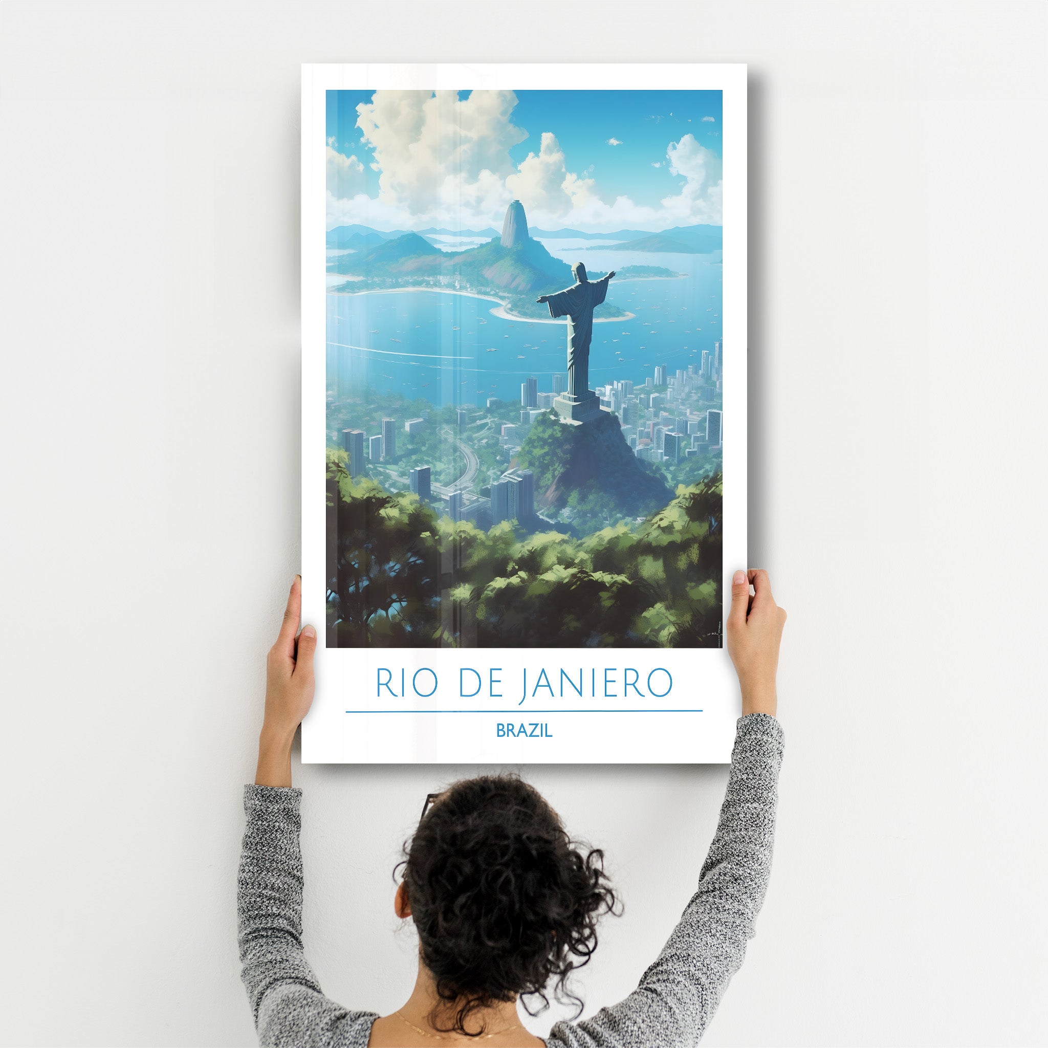 Rio De Janiero Brazil-Travel Posters | Glass Wall Art