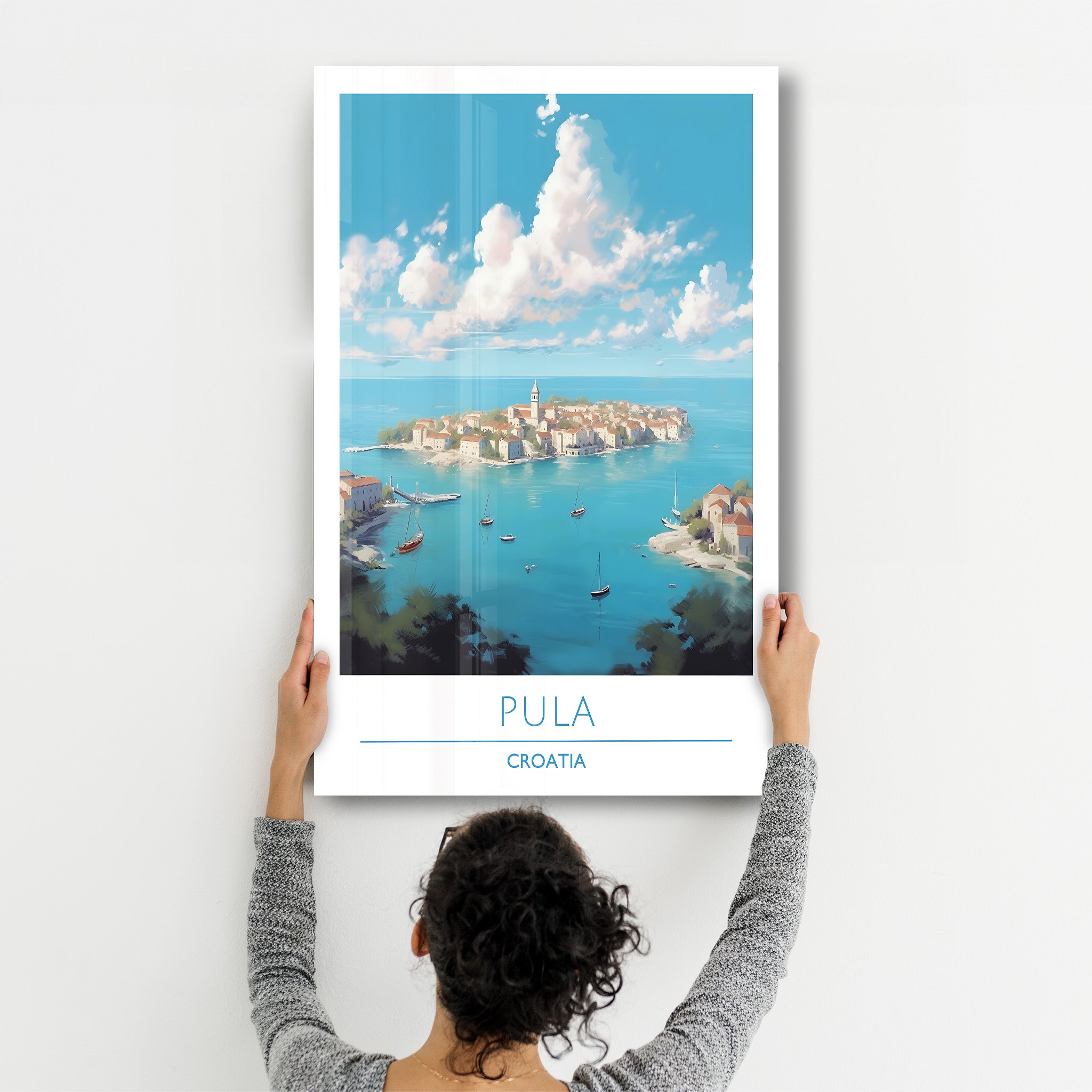 Pula Croatia-Travel Posters | Glass Wall Art