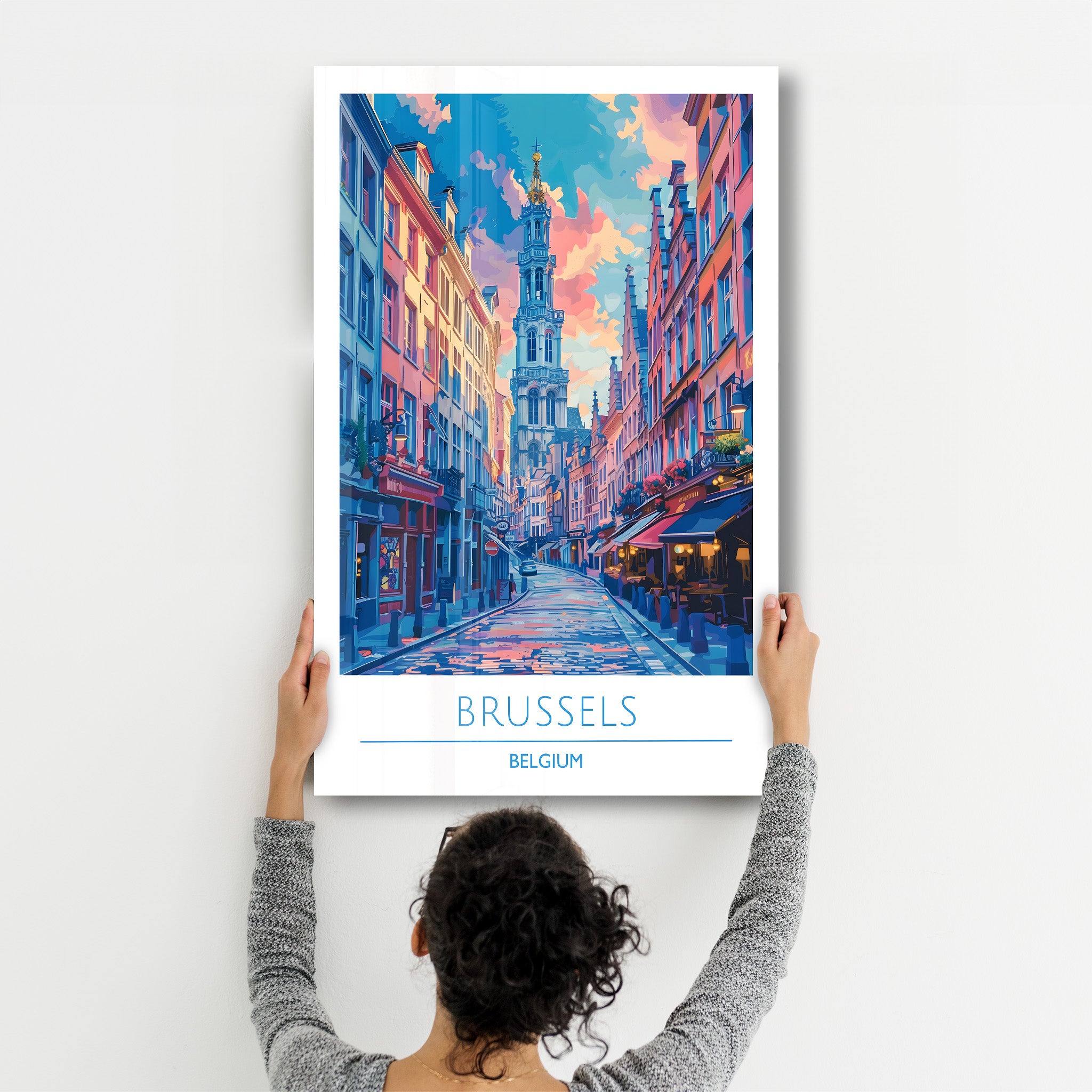 Bruxelles Belgique-Affiches de voyage | Art mural en verre