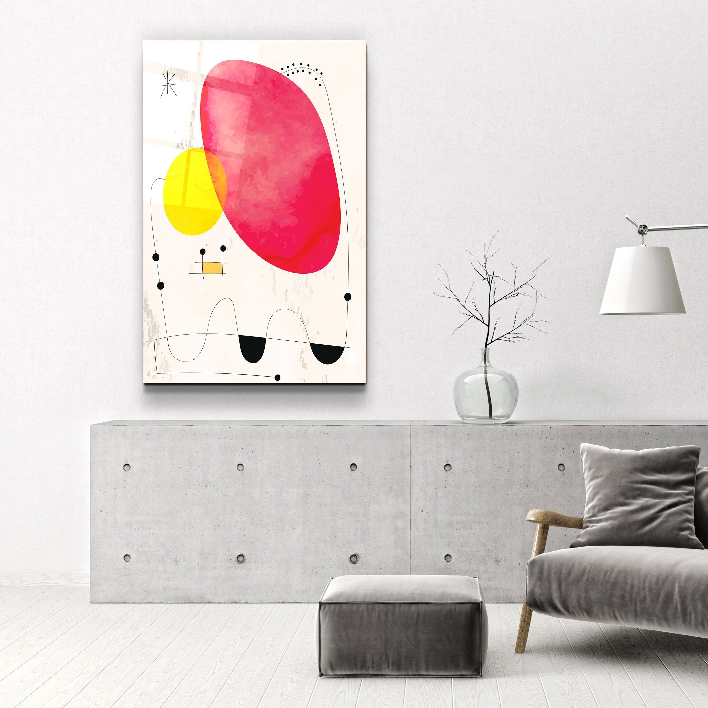 ・"Colorful Modern Shapes 3"・Glass Wall Art - ArtDesigna Glass Printing Wall Art