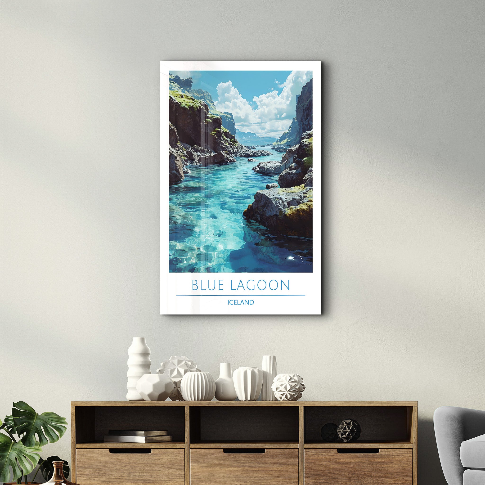 Blue Lagoon Iceland-Travel Posters | Glass Wall Art