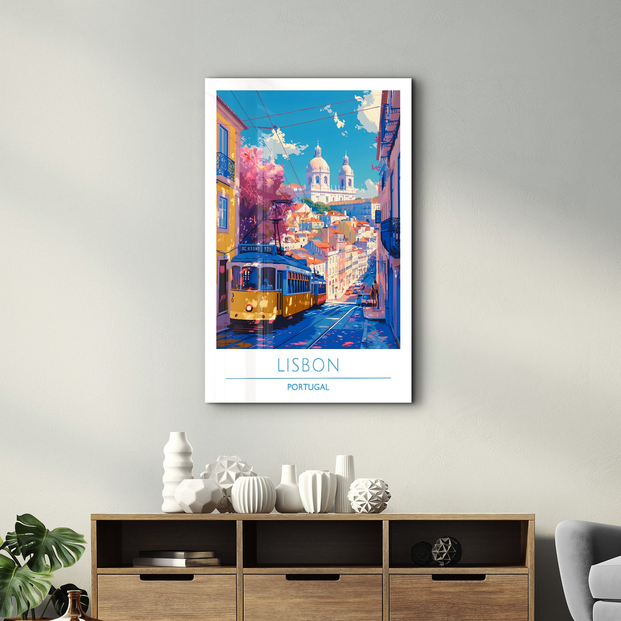 Lisbon Portugal-Travel Posters | Glass Wall Art