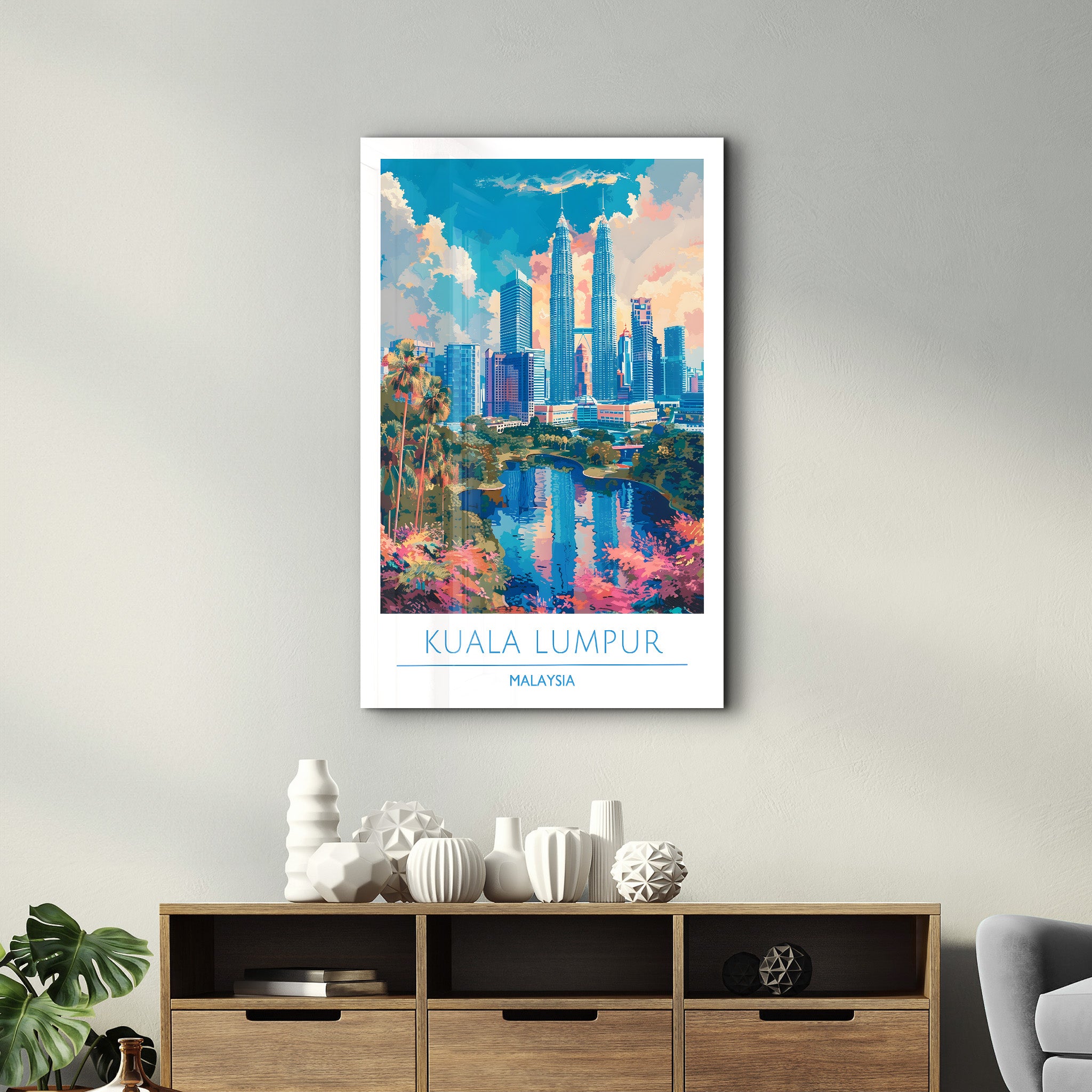 Kuala Lumpur Malaysia-Travel Posters | Glass Wall Art