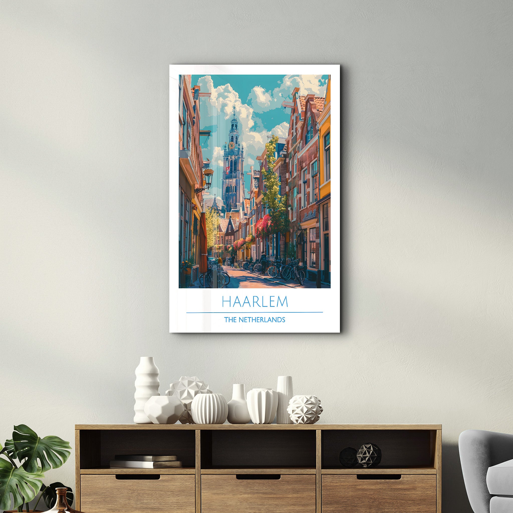 Haarlem Niederlande-Reiseposter | <tc>Glasbild</tc>