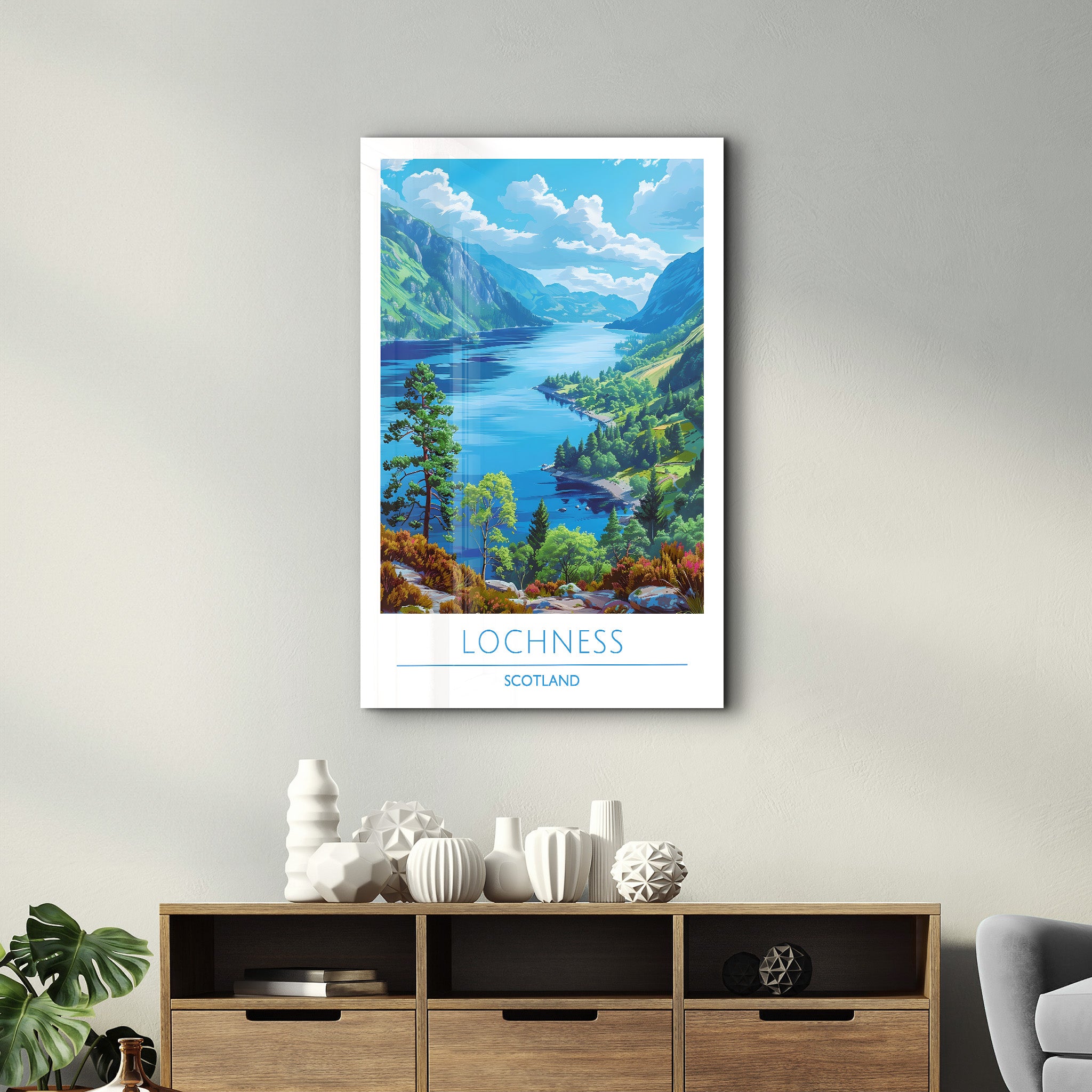 Lochness Scotland-Travel Posters | Glass Wall Art