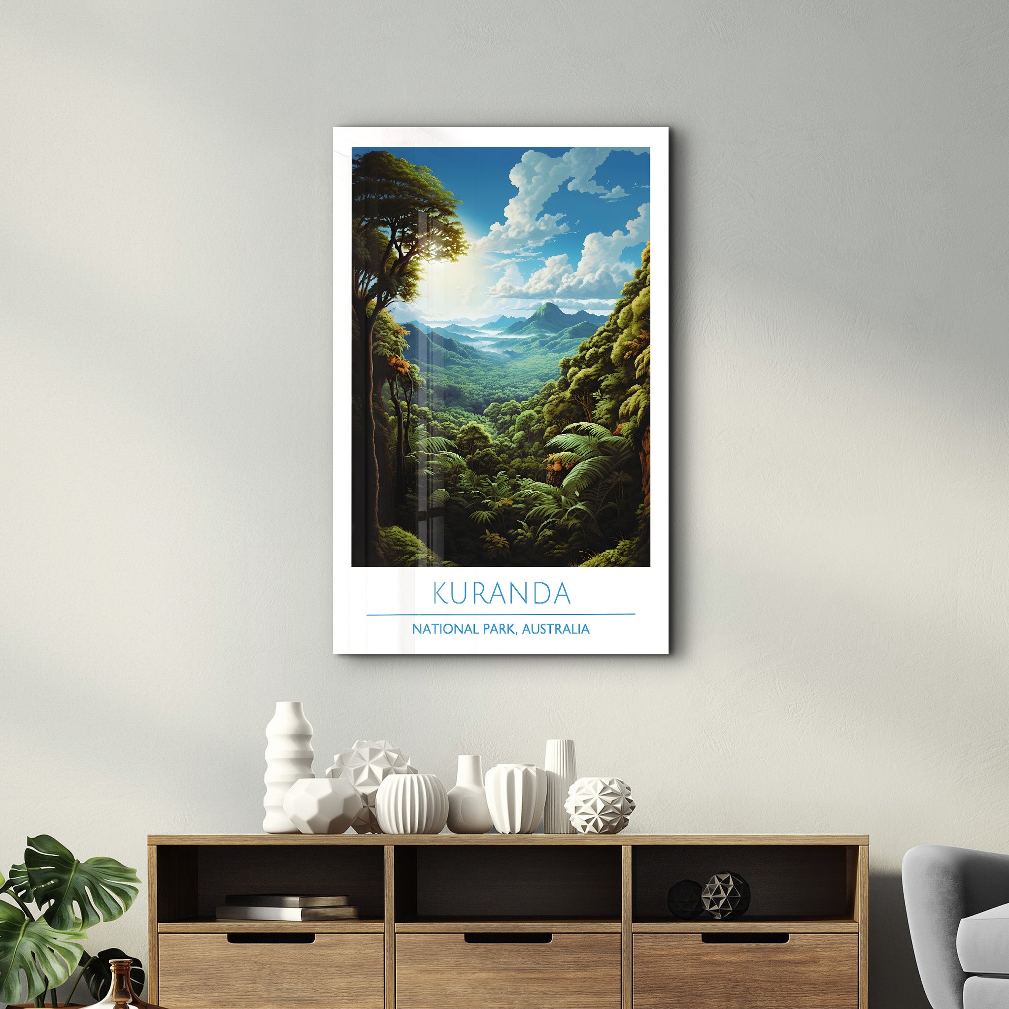 Kuranda-Nationalpark Australien-Reiseposter | <tc>Glasbild</tc>