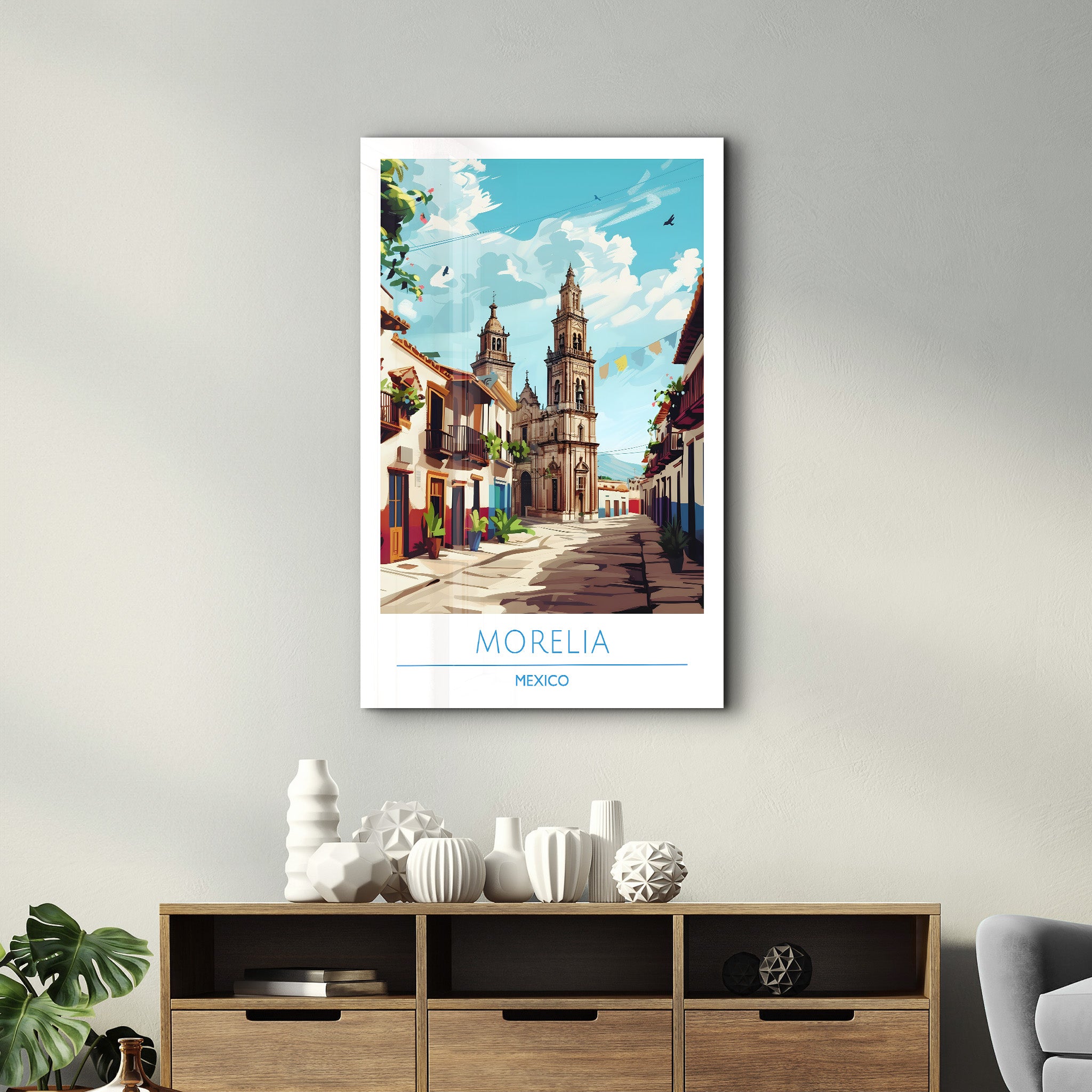 Moralia Mexiko-Reiseposter | <tc>Glasbild</tc>