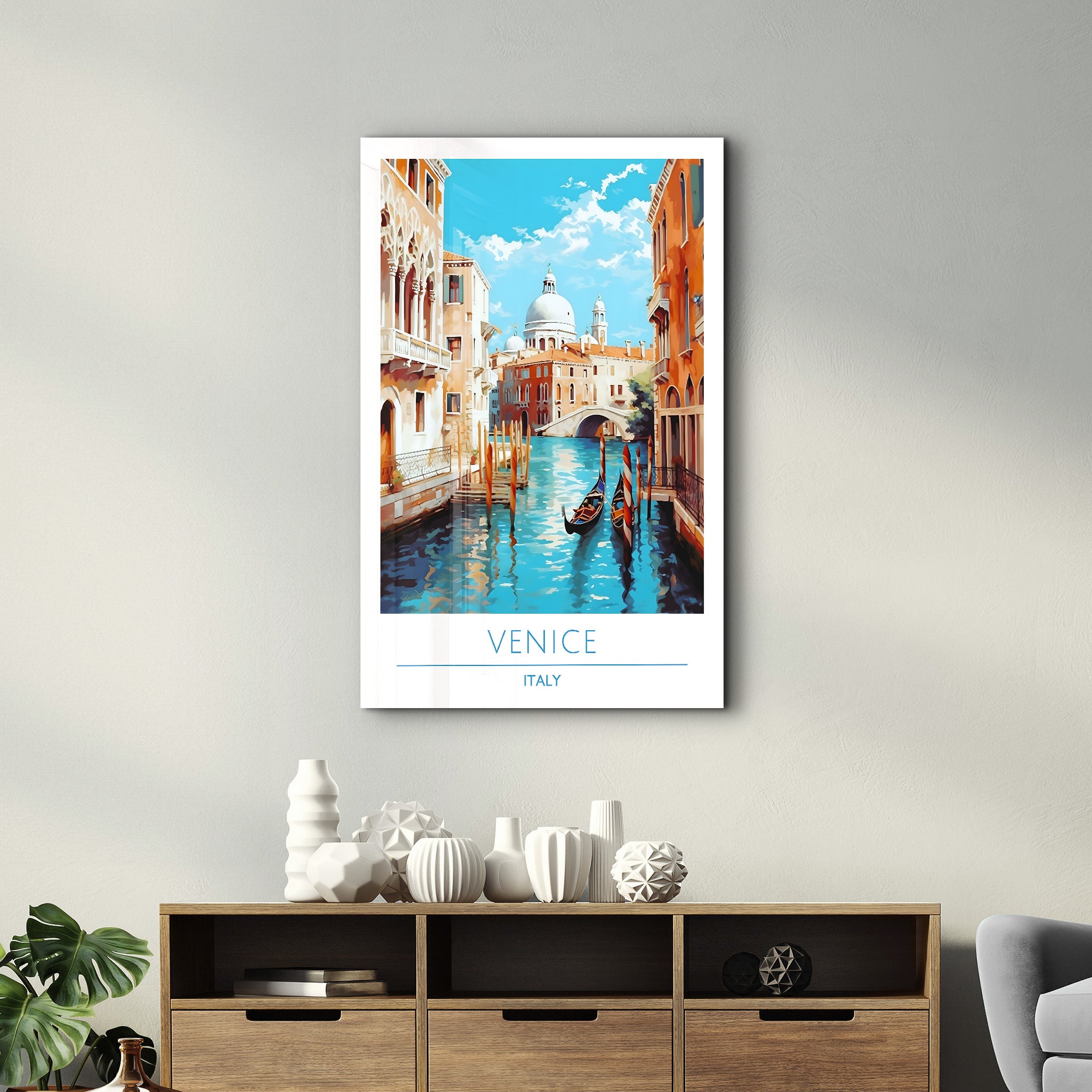 Venise Italie-Affiches de voyage | Art mural en verre