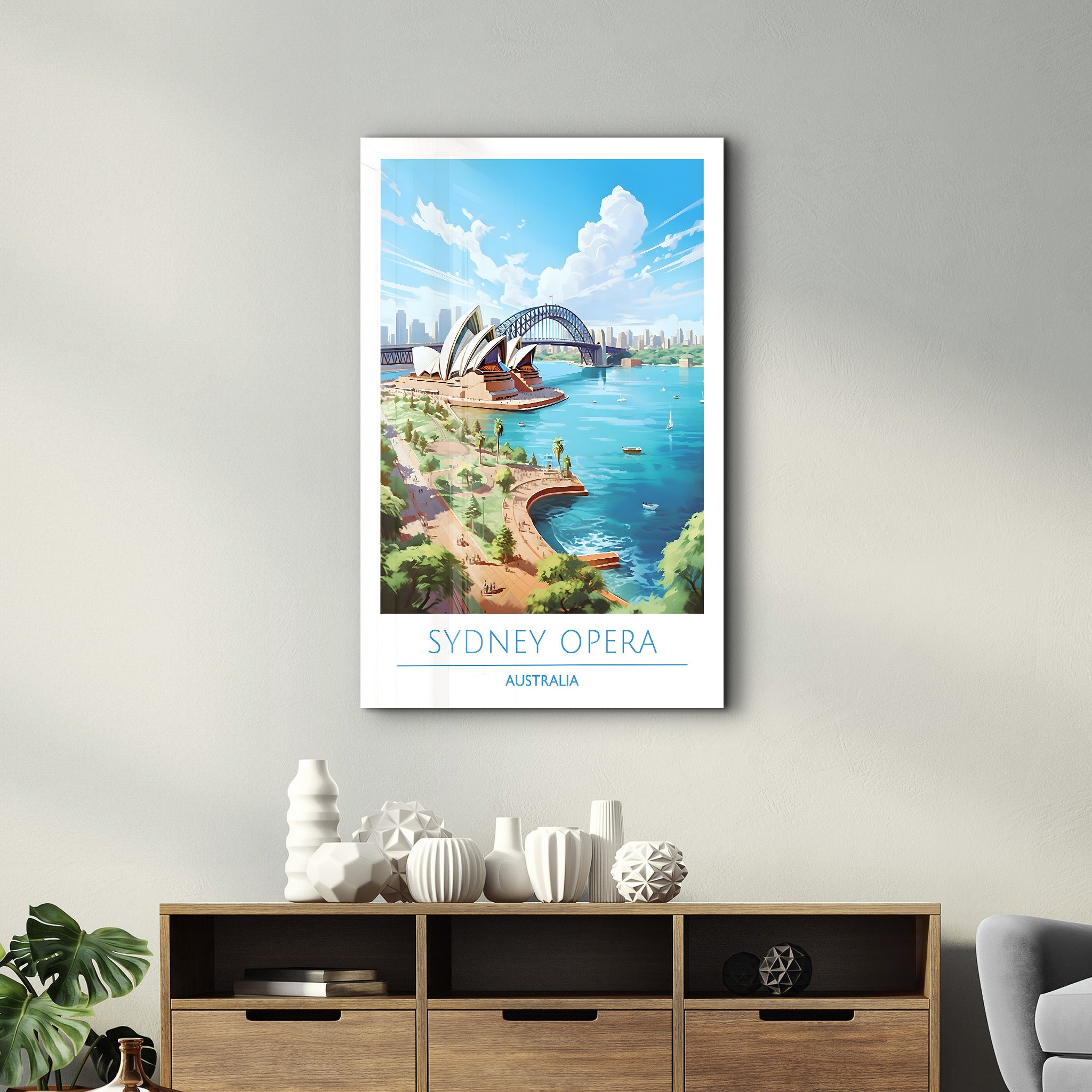 Sydney Opera Australia-Travel Posters | Glass Wall Art