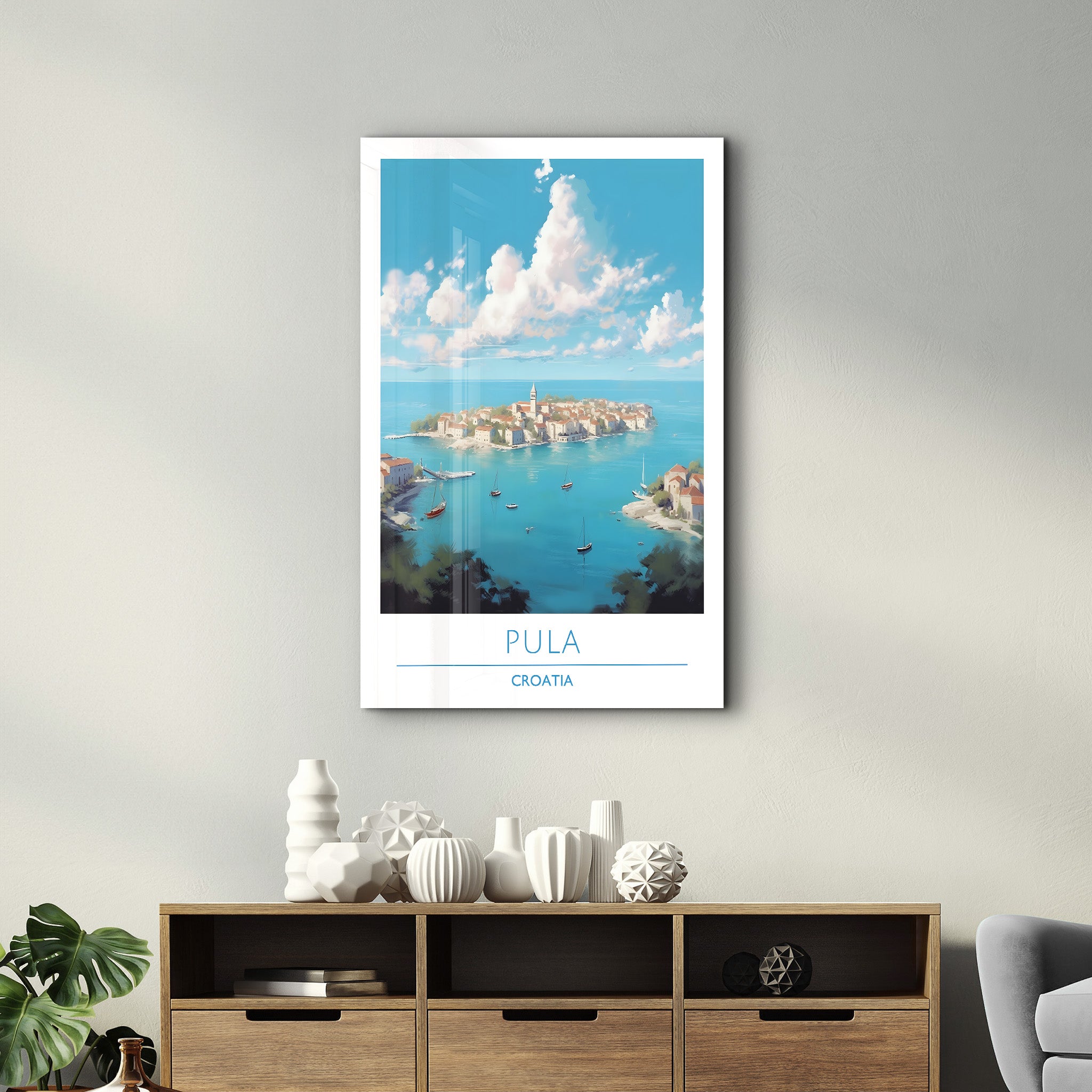 Pula Croatia-Travel Posters | Glass Wall Art