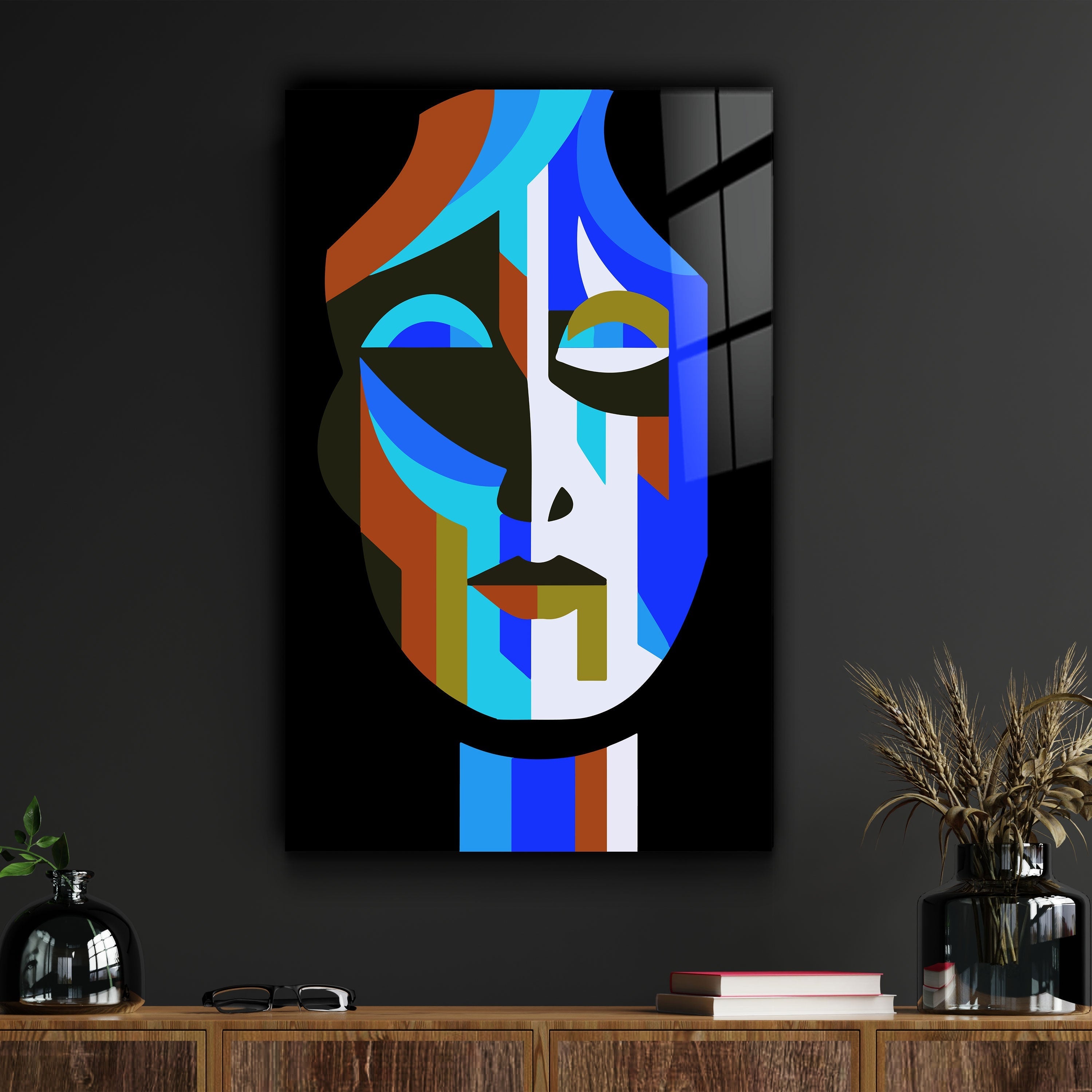 ・"The Face - Bauhaus"・Designer's Collection Glass Wall Art