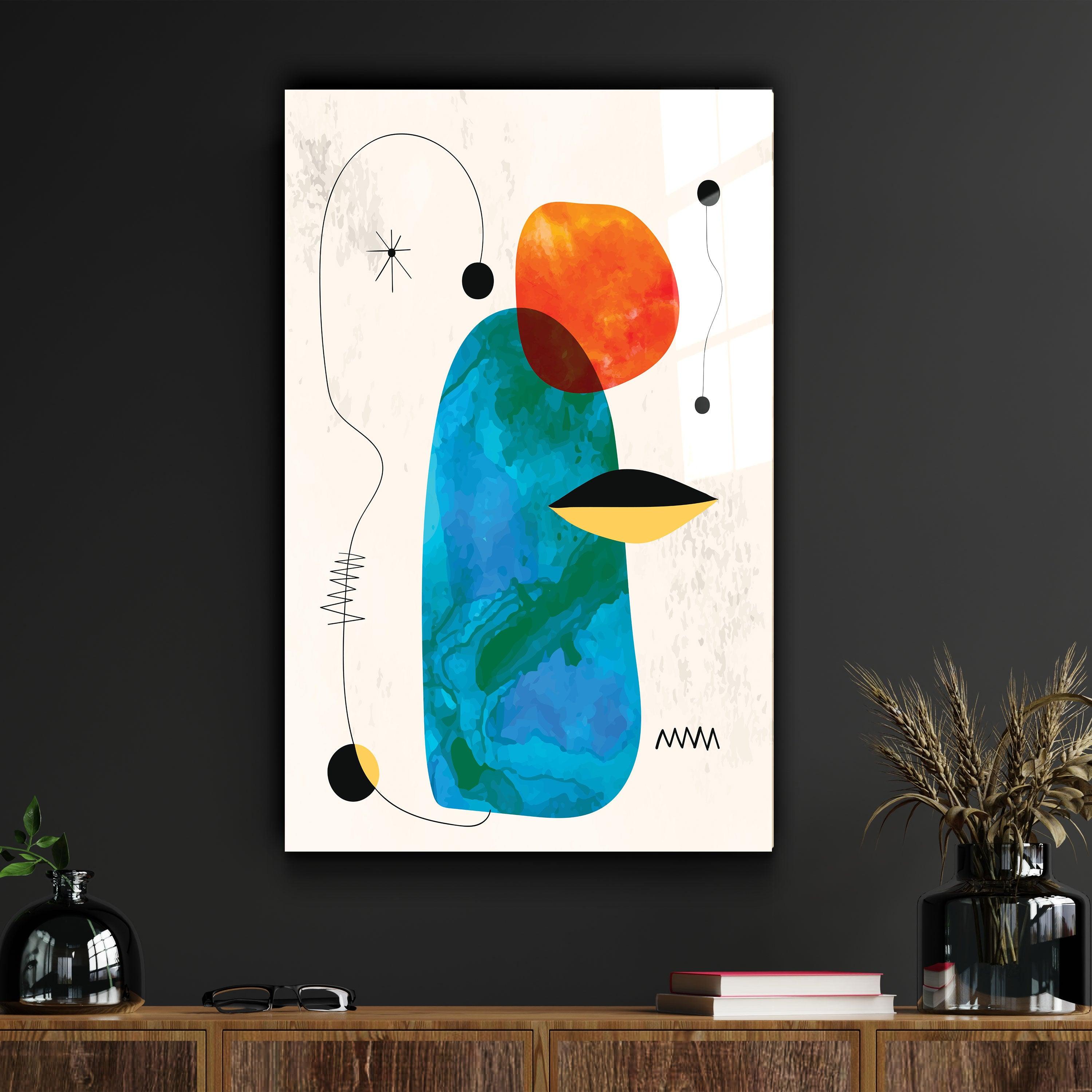 ・"Colorful Modern Shapes 1"・Glass Wall Art - ArtDesigna Glass Printing Wall Art