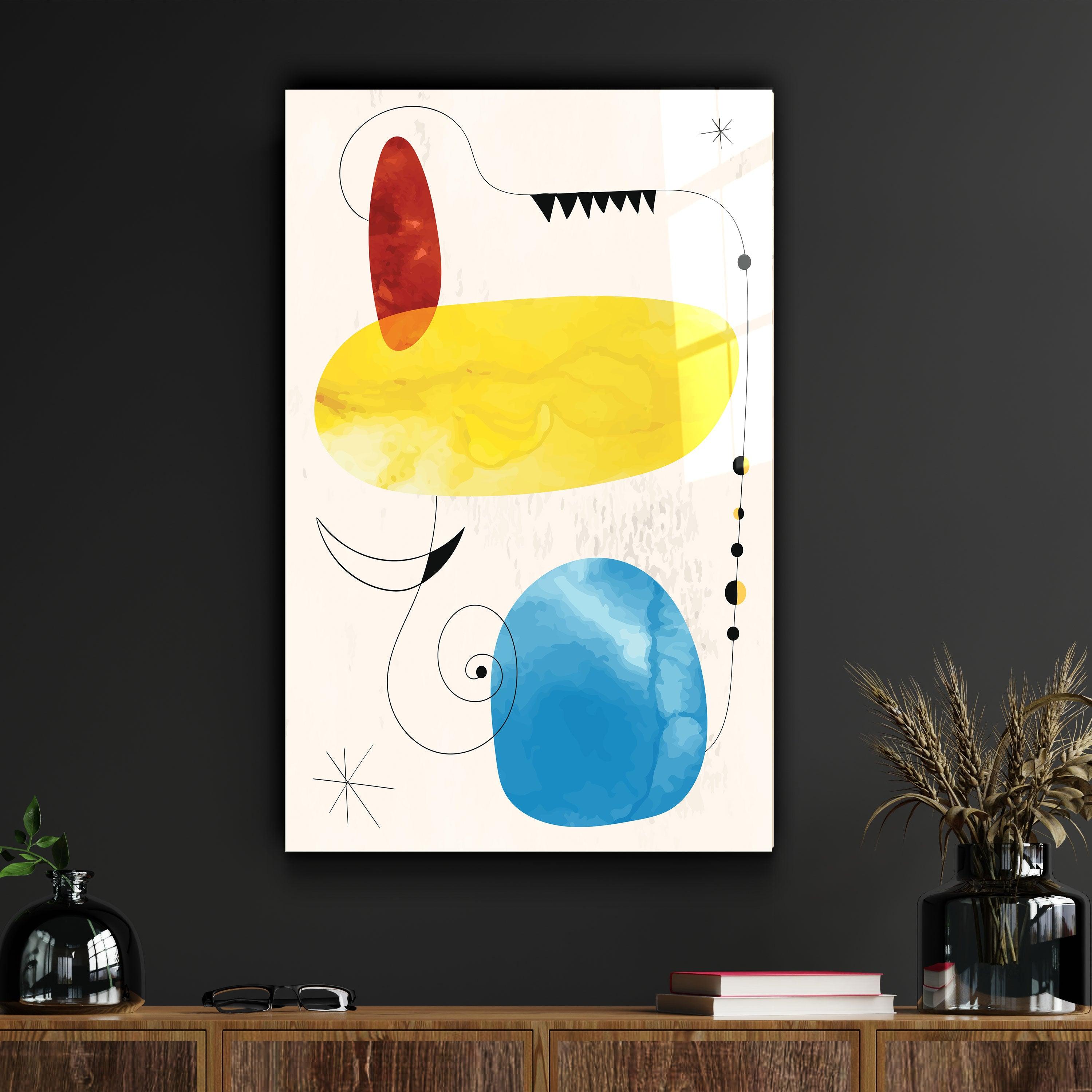 ・"Colorful Modern Shapes 2"・Glass Wall Art - ArtDesigna Glass Printing Wall Art