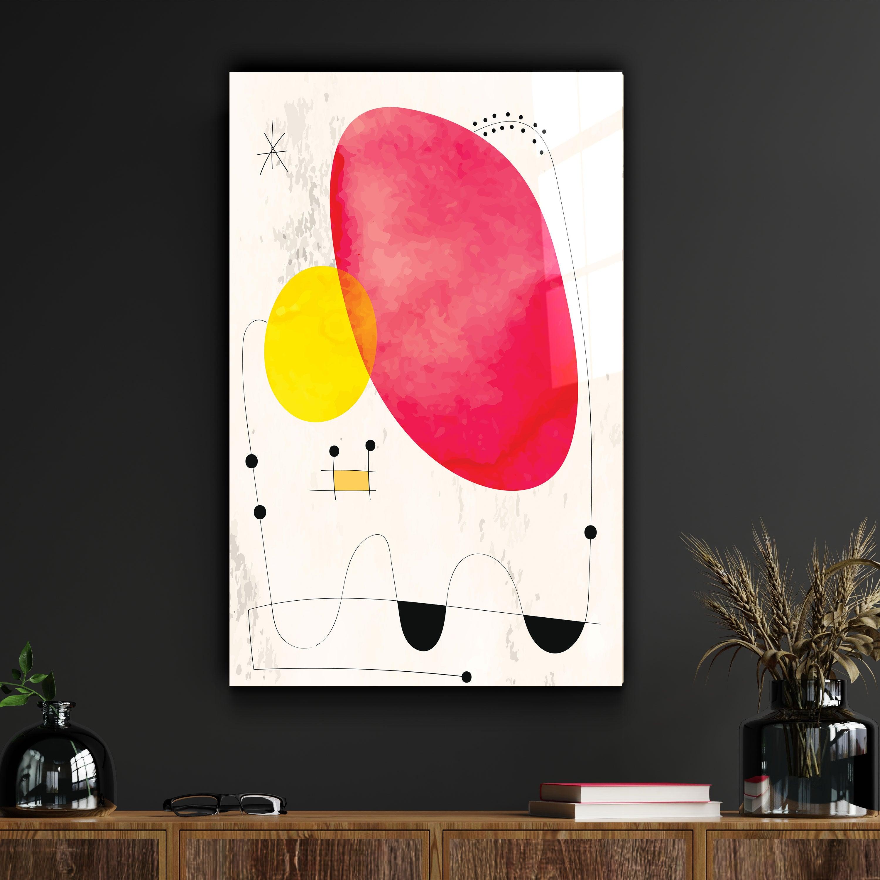 ・"Colorful Modern Shapes 3"・Glass Wall Art - ArtDesigna Glass Printing Wall Art