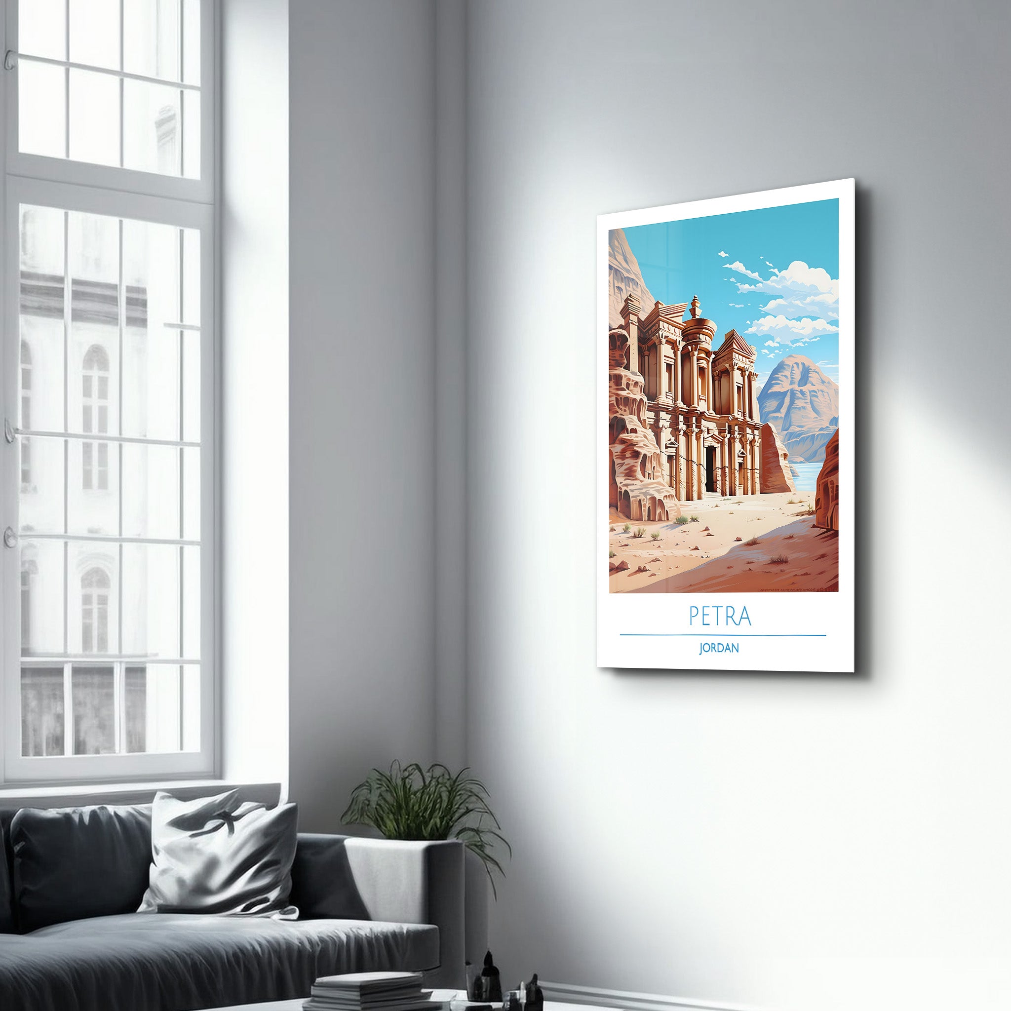 Petra Jordan-Reiseposter | <tc>Glasbild</tc>