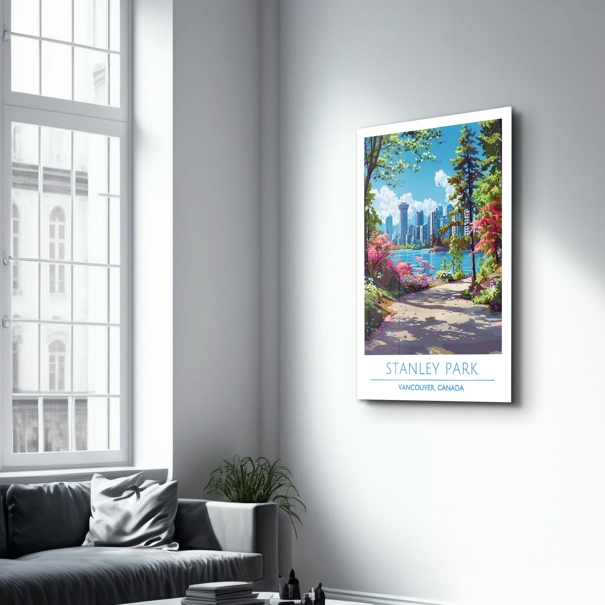 Stanley Park-Vancouver Canada-Travel Posters | Glass Wall Art