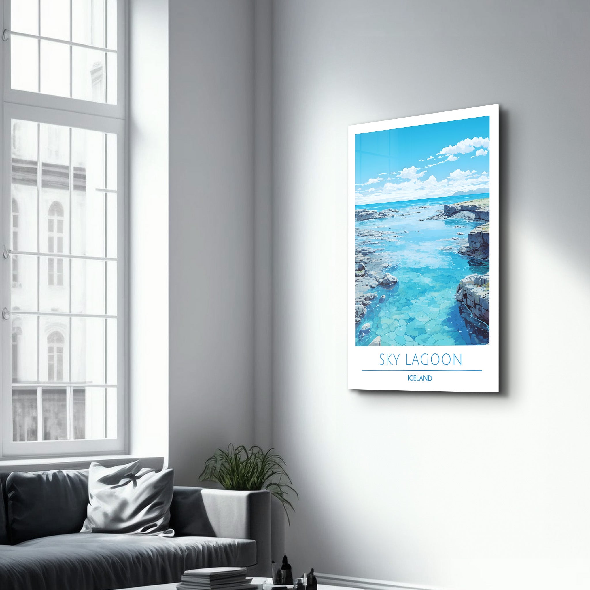 Sky Lagoon Iceland-Travel Posters | Glass Wall Art