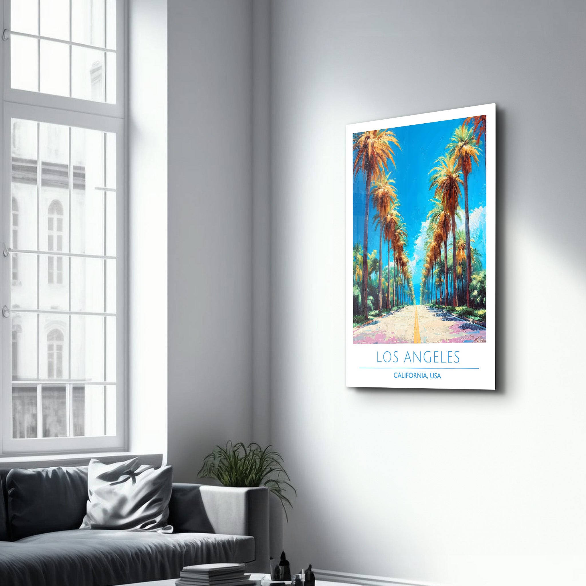 Los Angeles-California USA-Travel Posters | Glass Wall Art