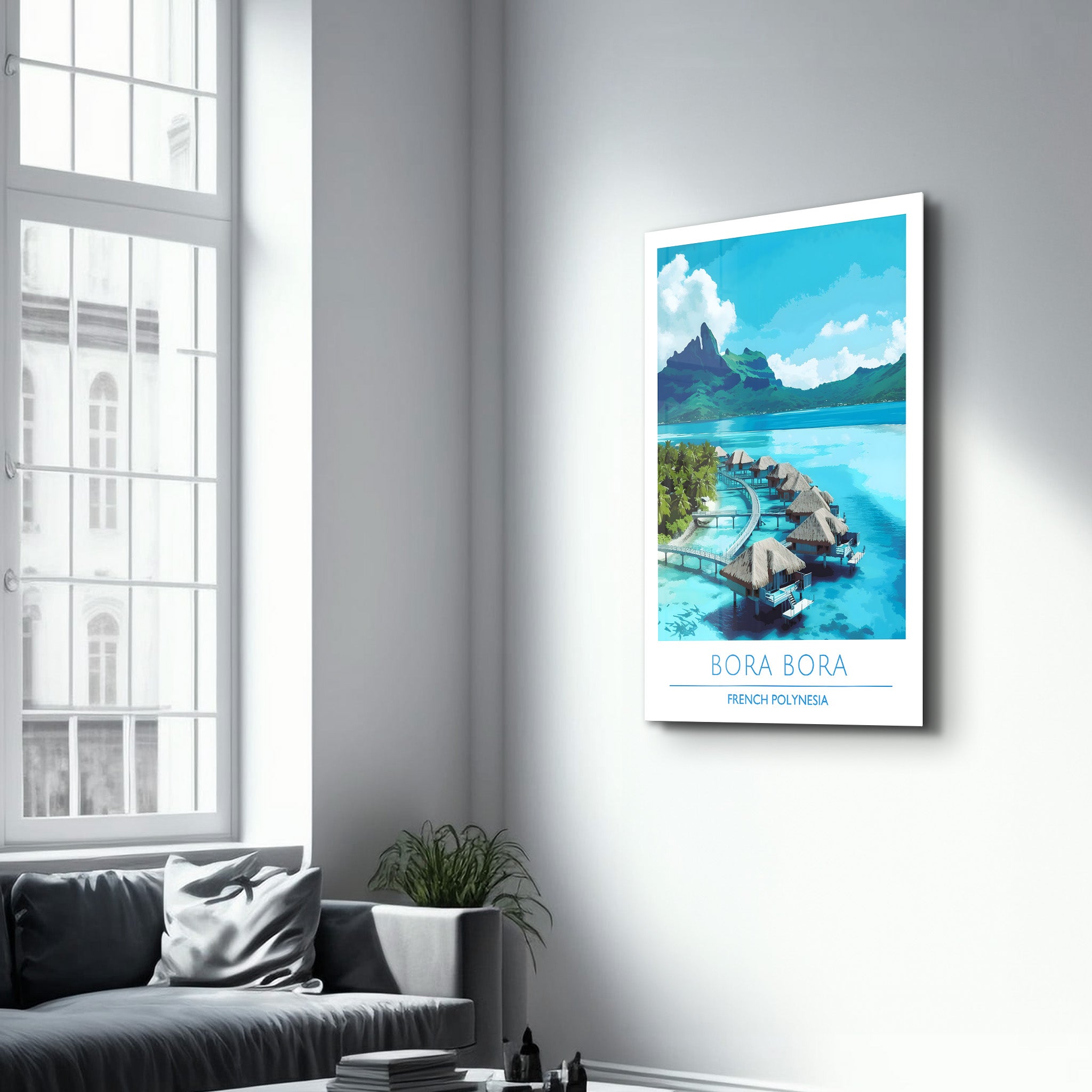 Bora Bora Polynésie française-Affiches de voyage | Art mural en verre