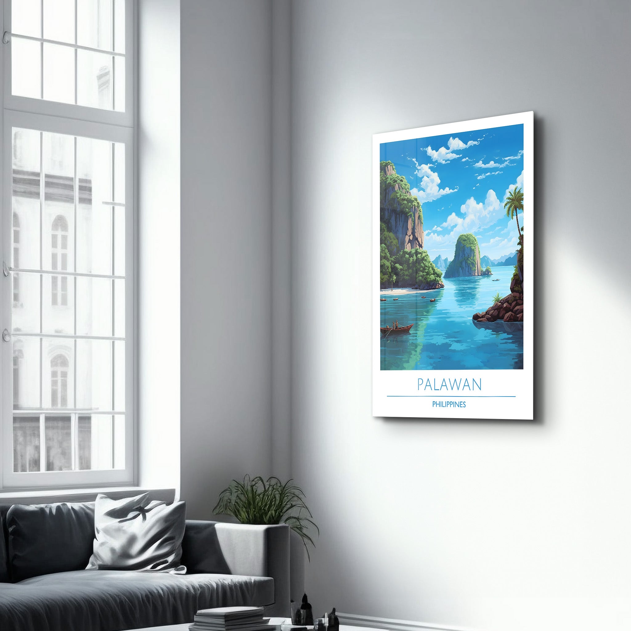 Palawan Philippines-Travel Posters | Glass Wall Art