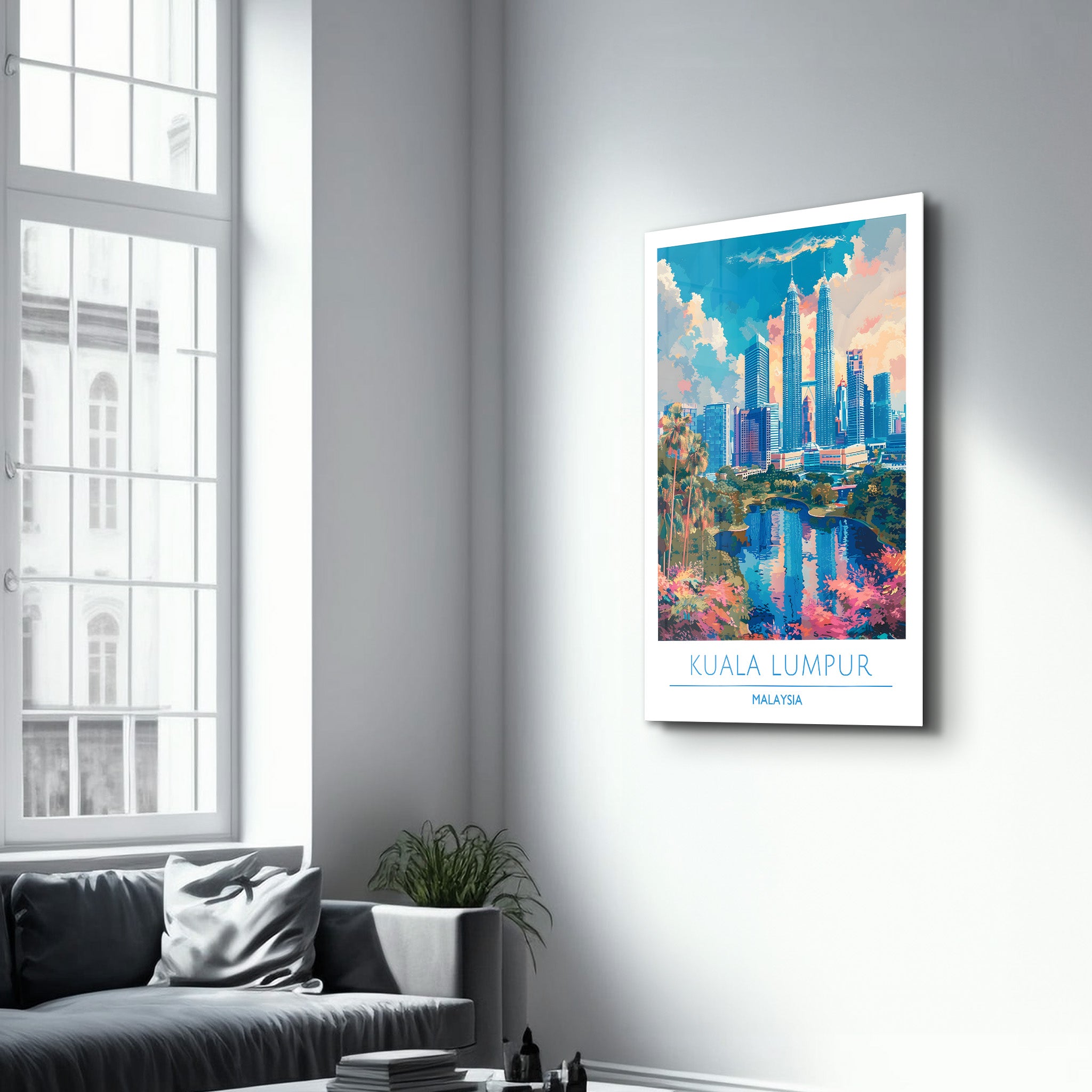 Kuala Lumpur Malaysia-Travel Posters | Glass Wall Art