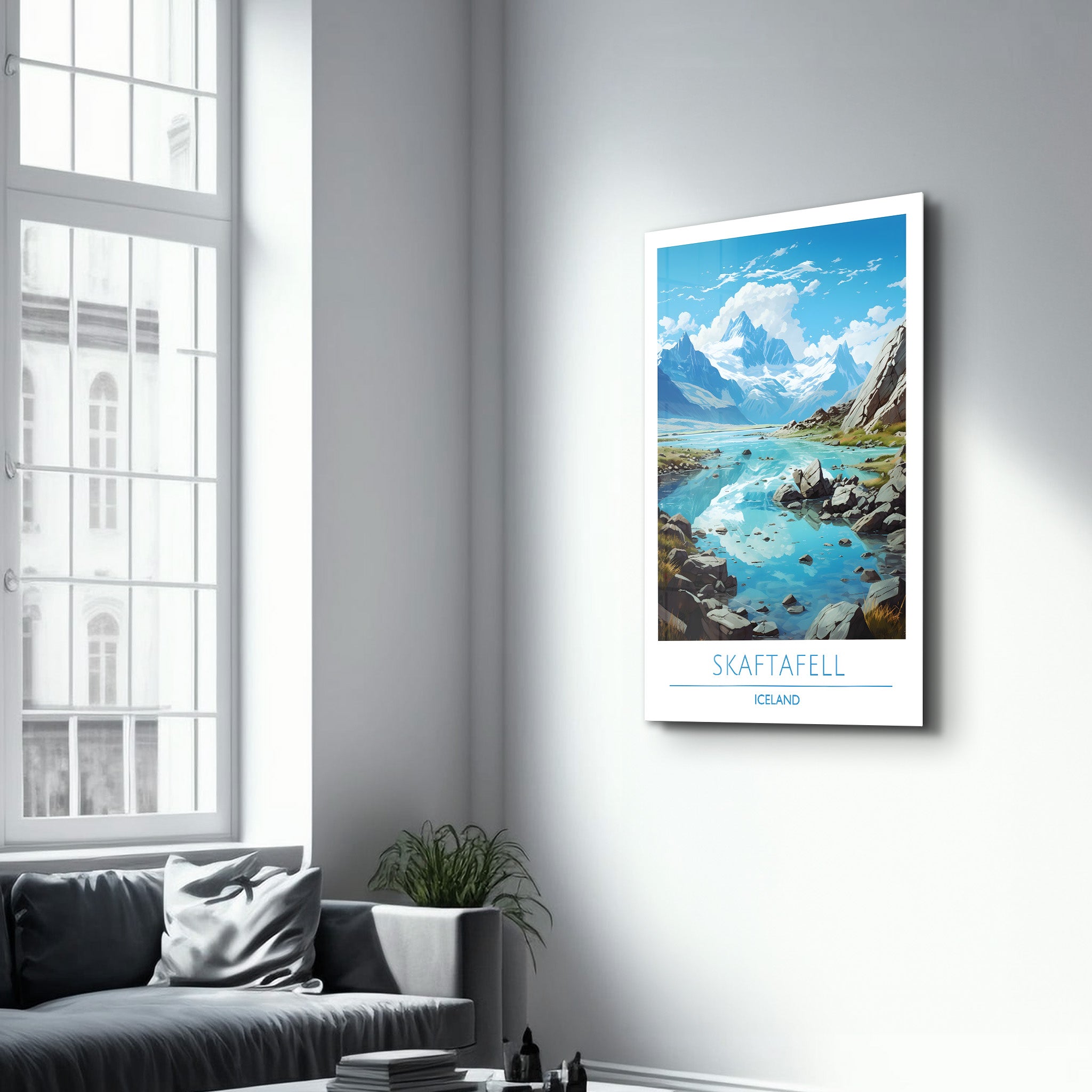 Skaftafell Islande-Affiches de voyage | Art mural en verre