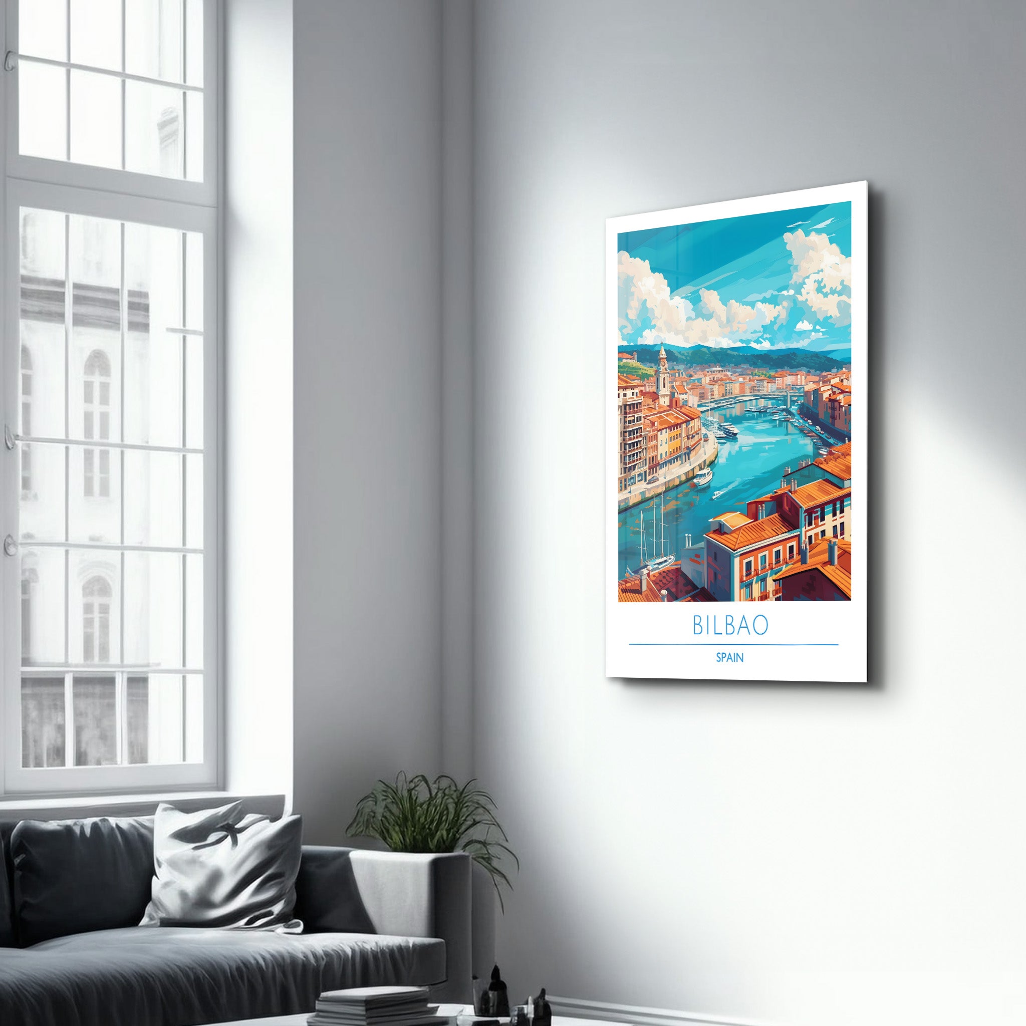 Bilbao Spain-Travel Posters | Glass Wall Art