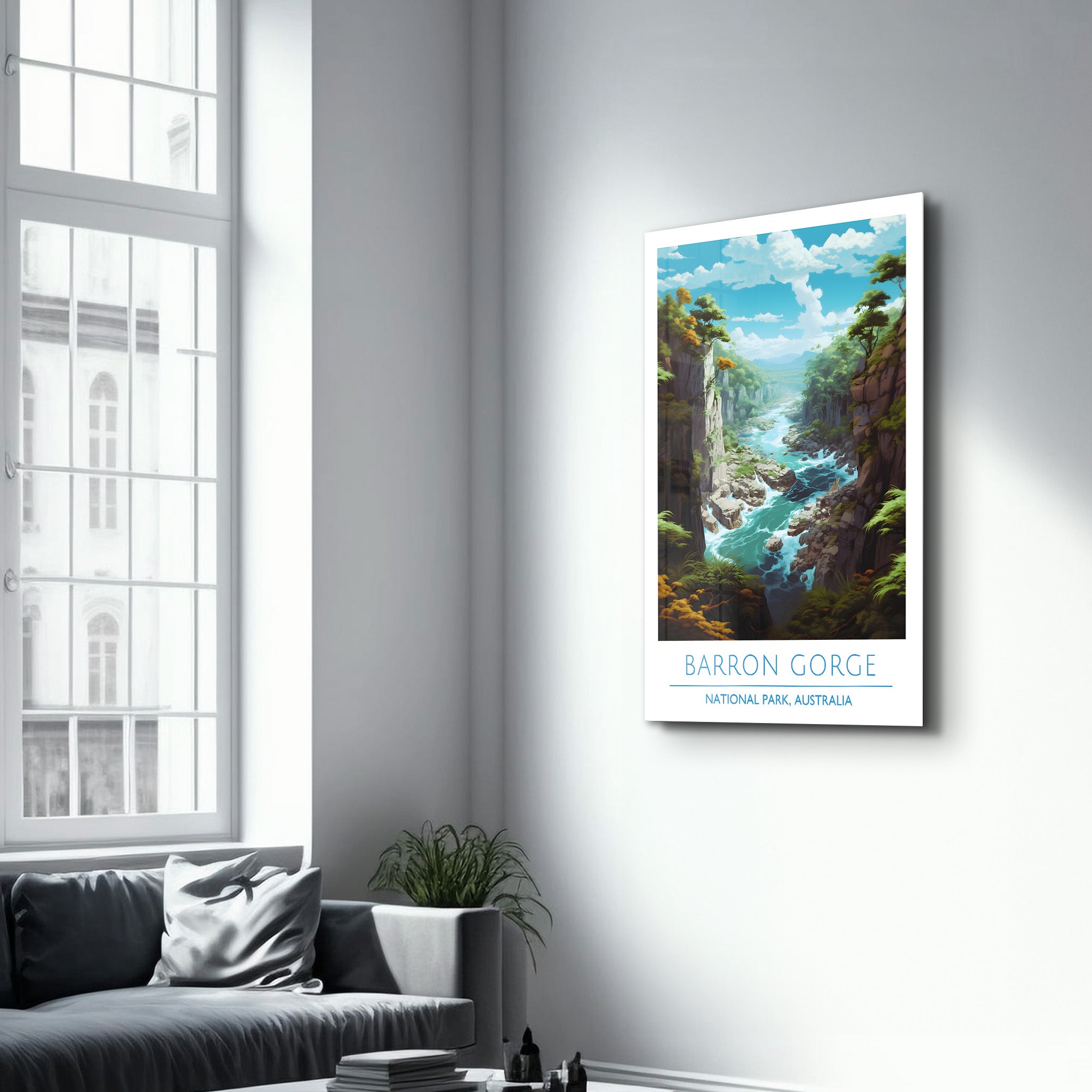 Barron Gorge-Nationalpark Australien-Reiseposter | <tc>Glasbild</tc>