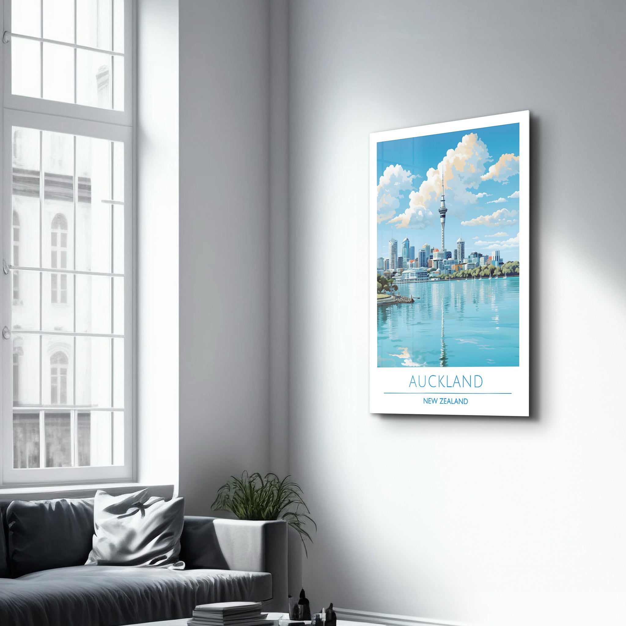 Auckland Nouvelle-Zélande-Affiches de voyage | Art mural en verre