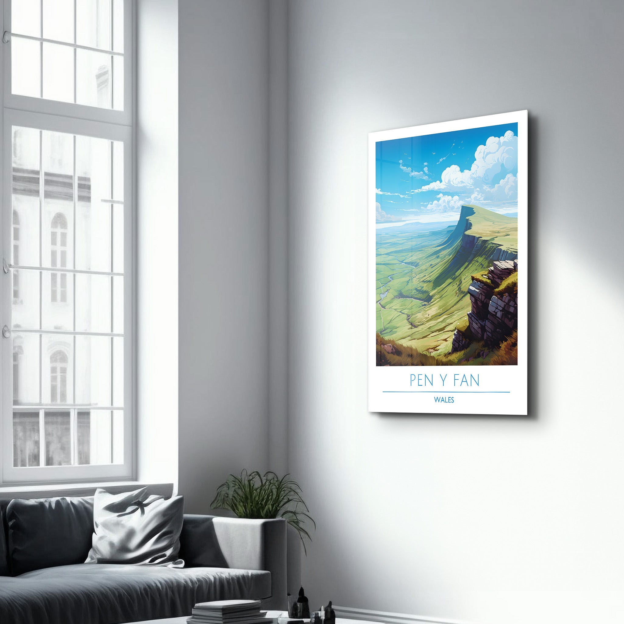 Pen Y Fan Pays de Galles-Affiches de voyage | Art mural en verre