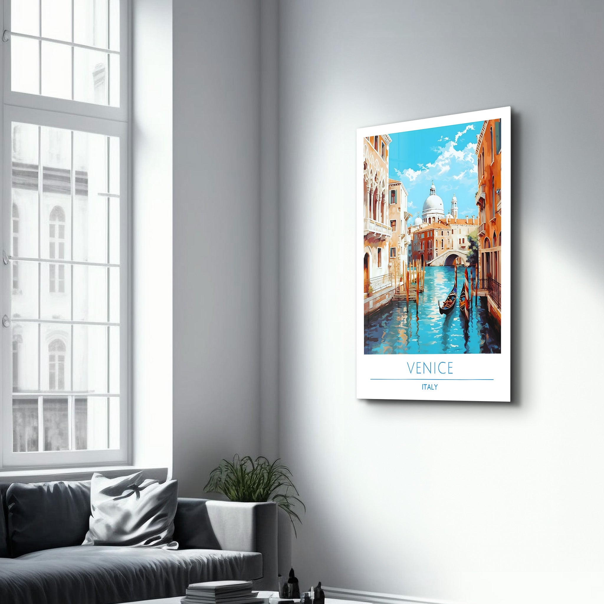 Venise Italie-Affiches de voyage | Art mural en verre