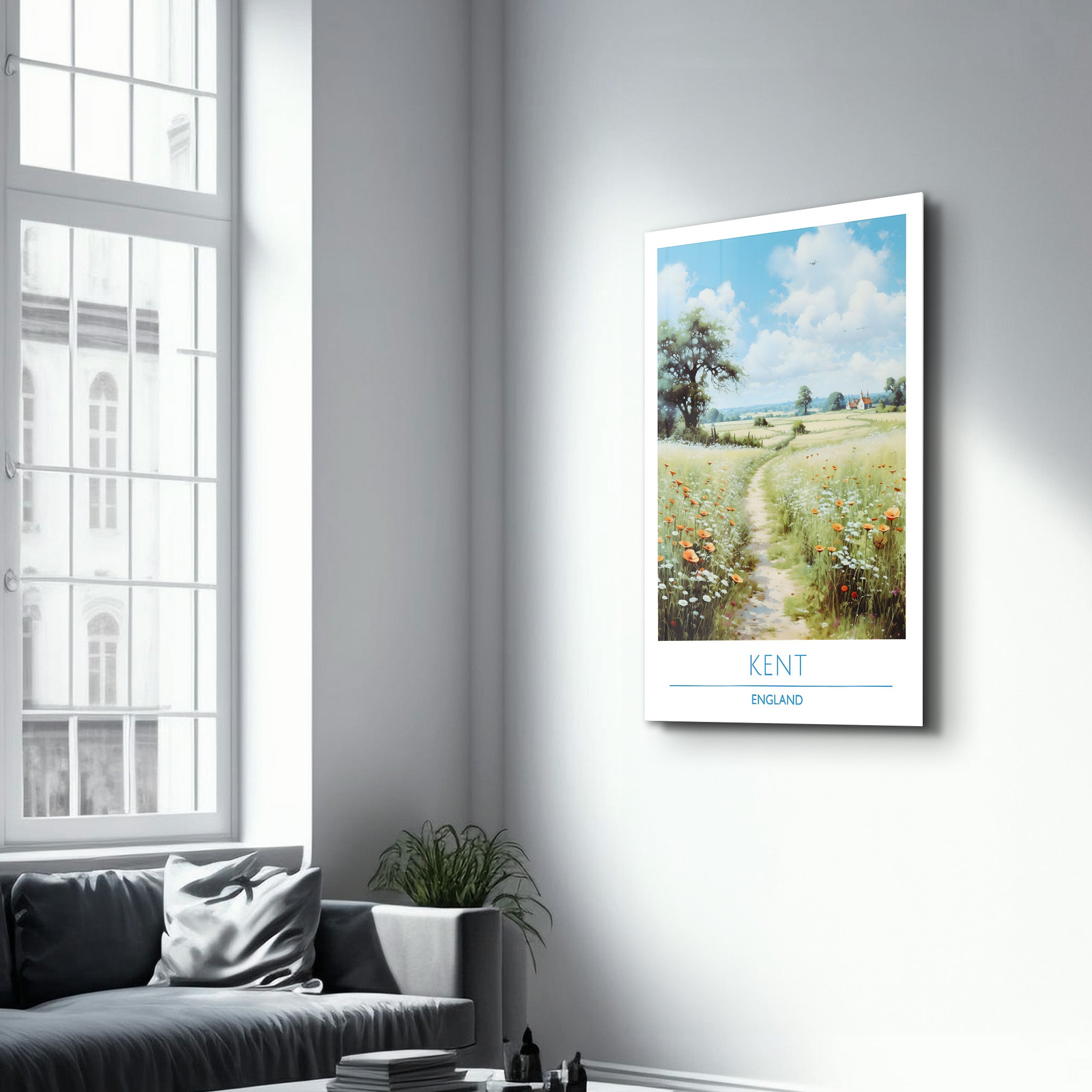 Kent England-Reiseposter | <tc>Glasbild</tc>