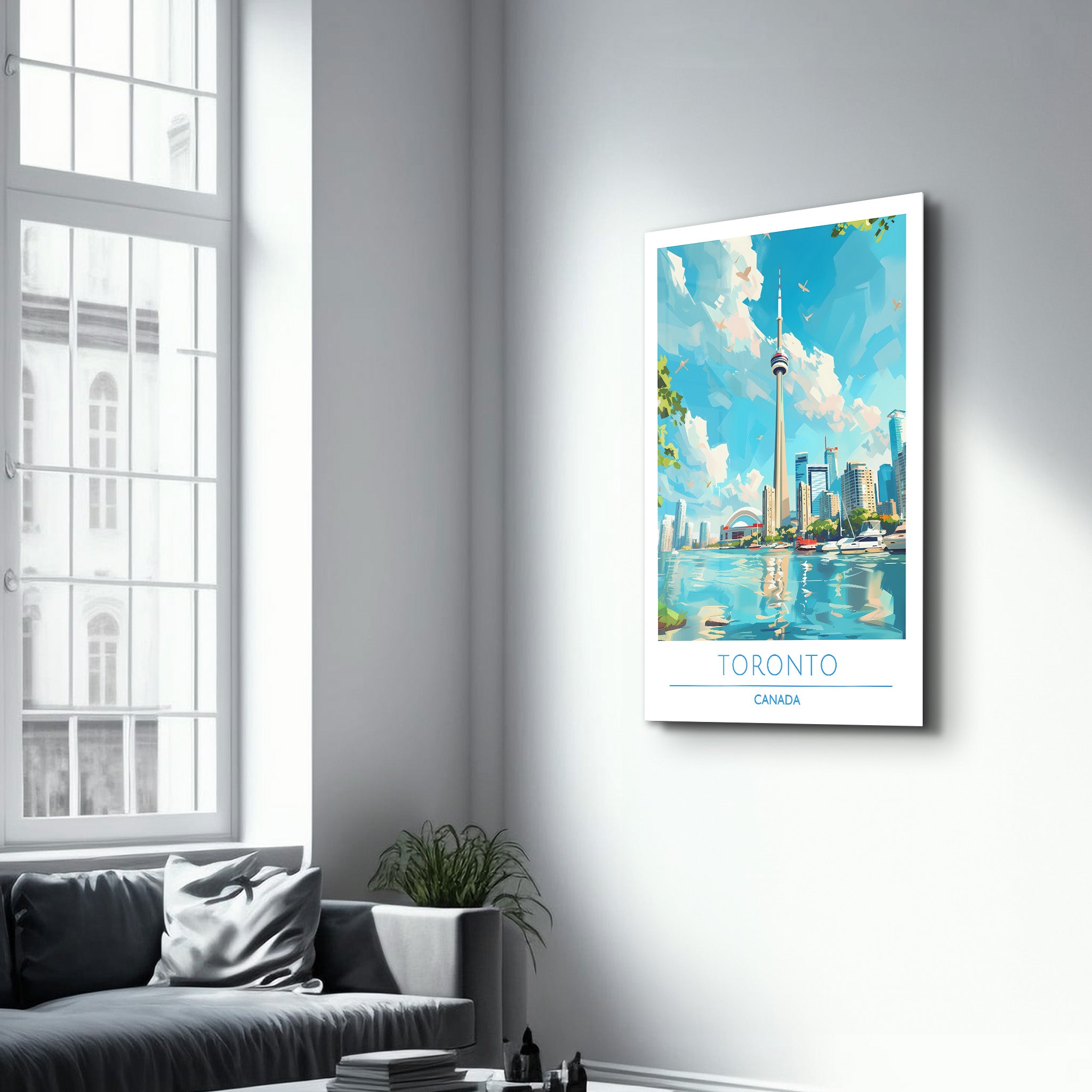 Toronto Kanada-Reiseposter | <tc>Glasbild</tc>