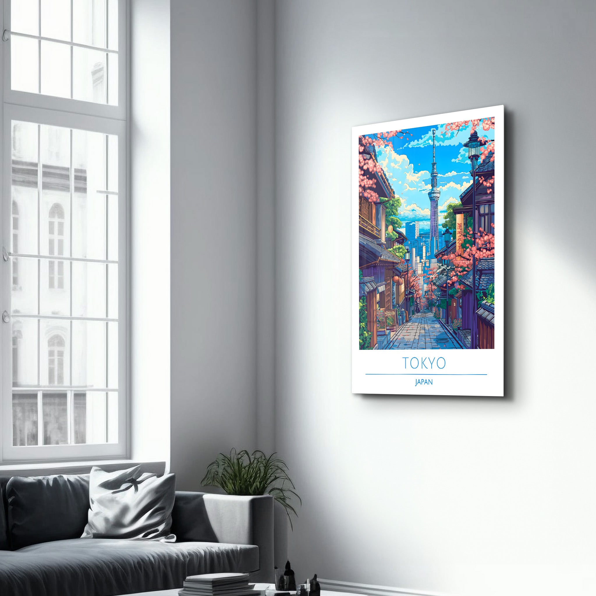 Tokio Japan-Reiseposter | <tc>Glasbild</tc>