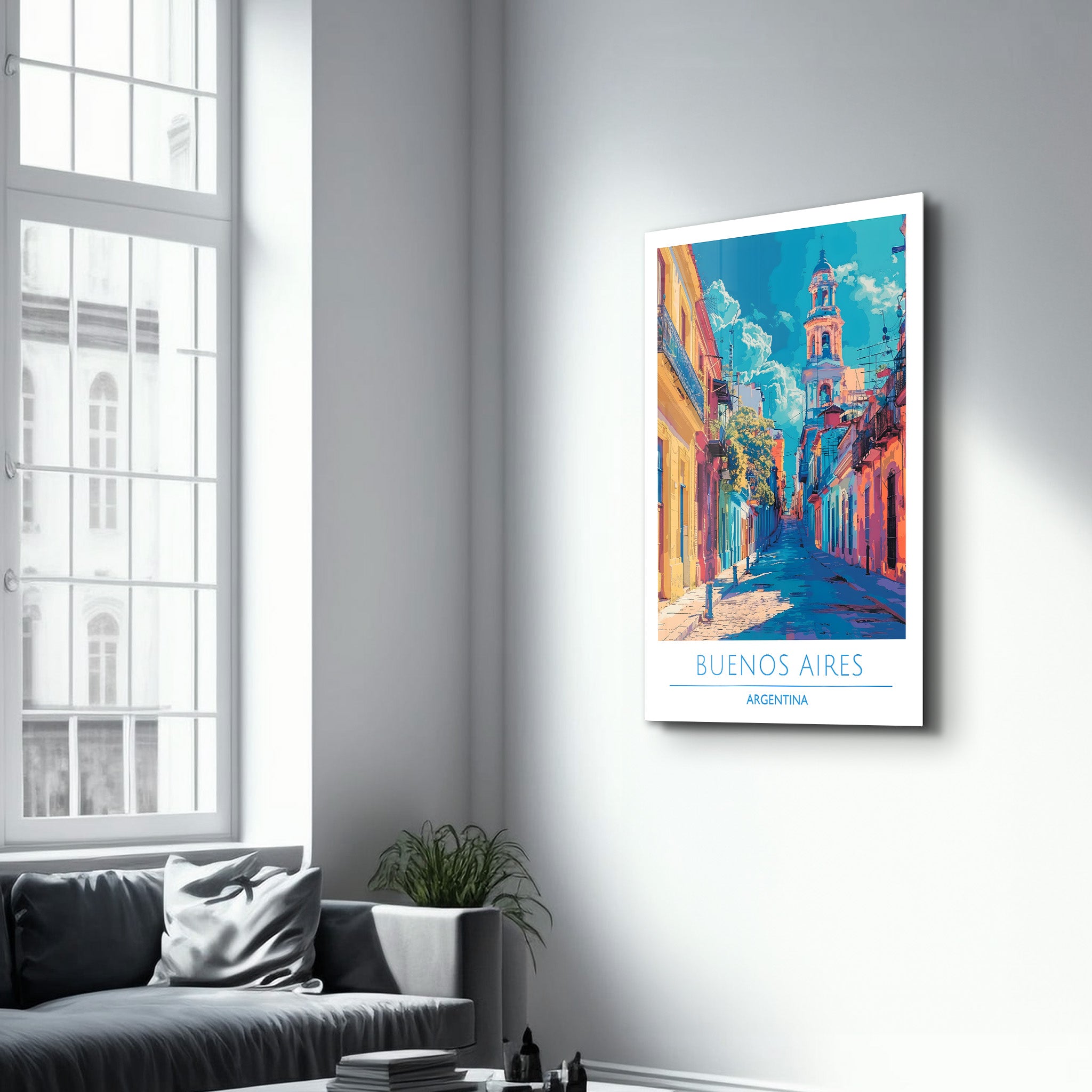 Buenos Aires Argentina-Travel Posters | Glass Wall Art