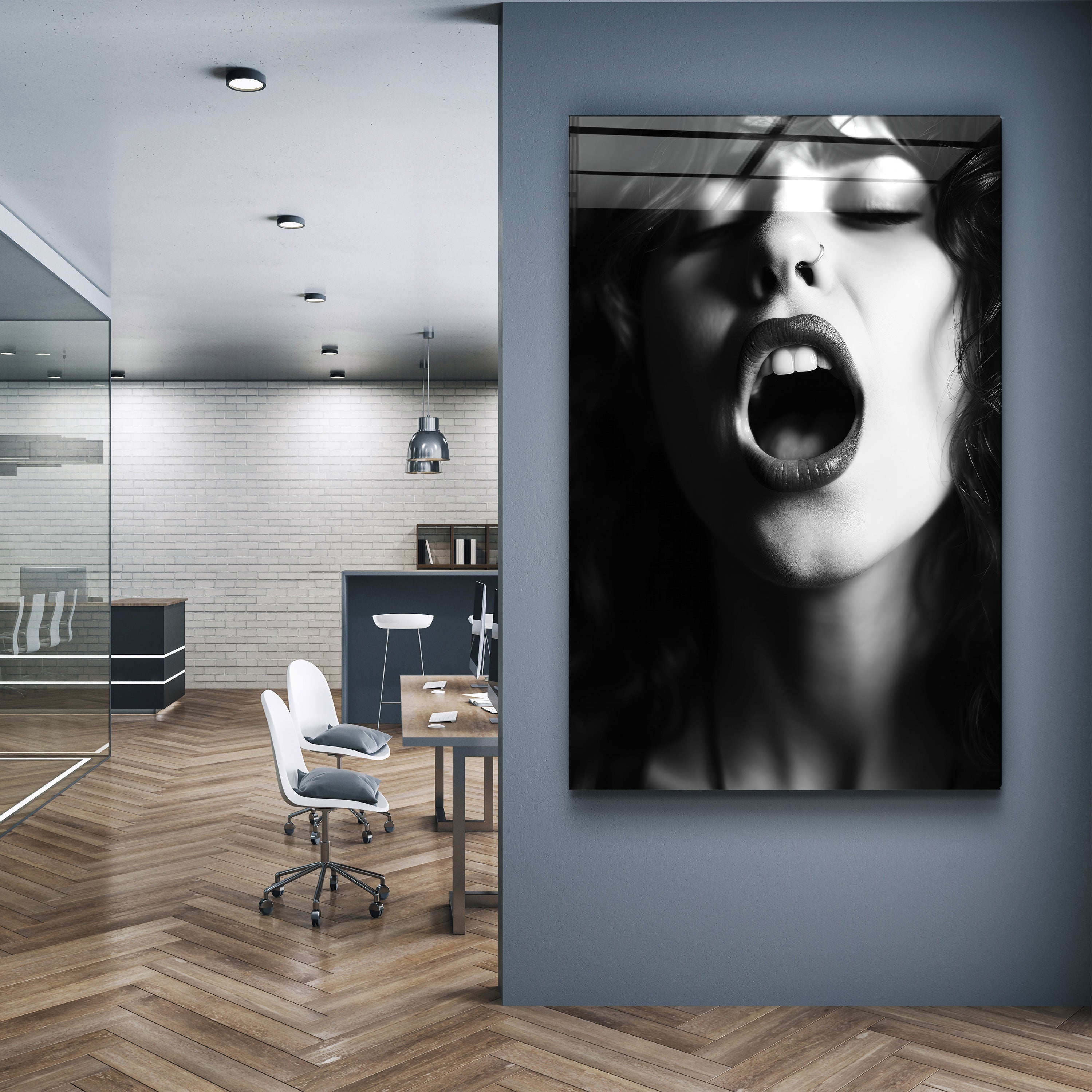 ・"Scream"・Designers Collection Glass Wall Art