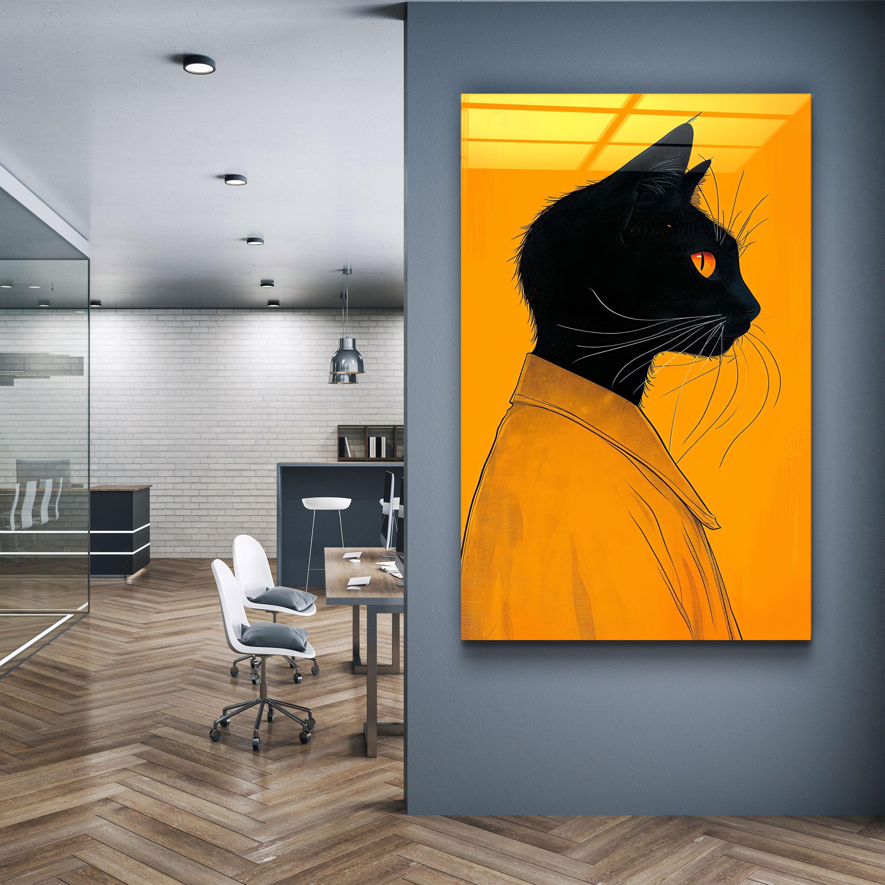 ・Cat・Designers Collection Glass Wall Art - ArtDesigna Glass Printing Wall Art